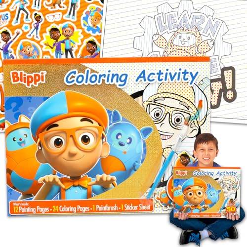 Livre d'activités Blippi jumbo avec coloriage à l'eau et autocollants