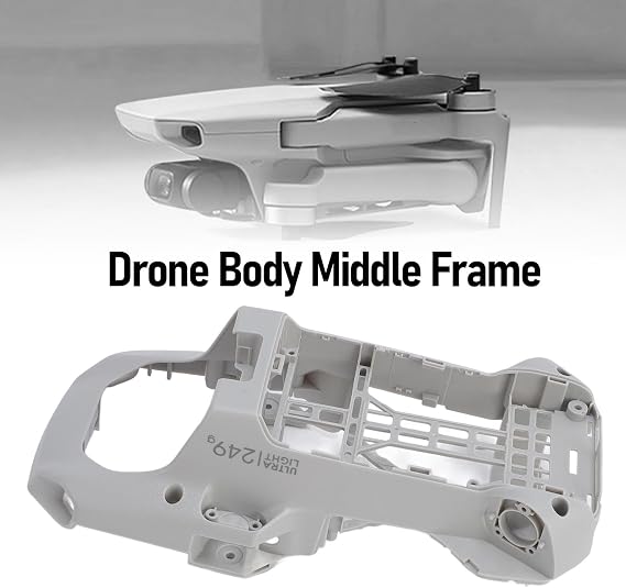 Drone Body Middle Frame Shell Replacement for Mini 2 SE Mini 4K, Durable Midframe Housing Case, Professional Repair Parts Compatible with Drone - Strong Compatibility