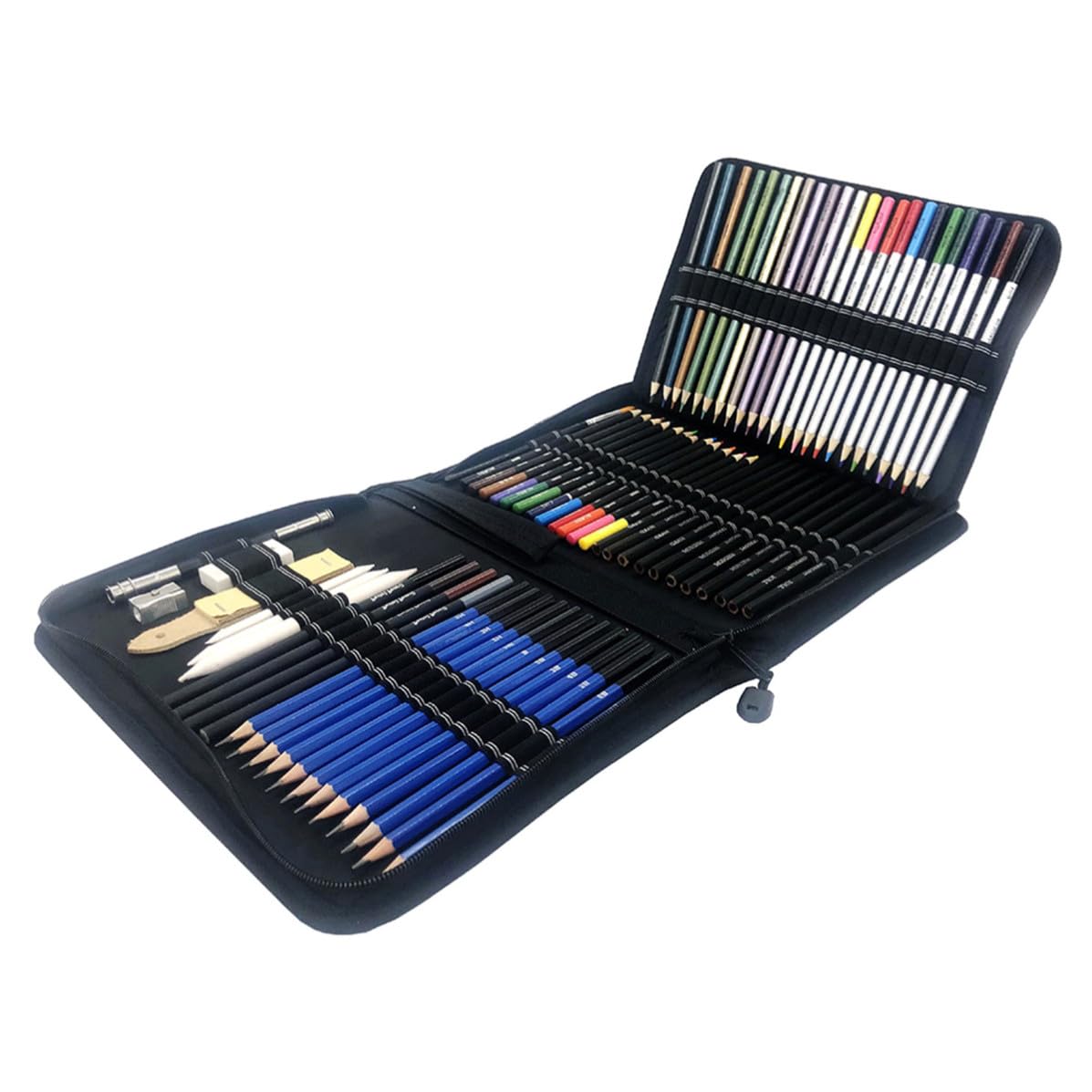 YARNOW Kit de Lápices de Dibujo para Estudiantes de Arte, Negro