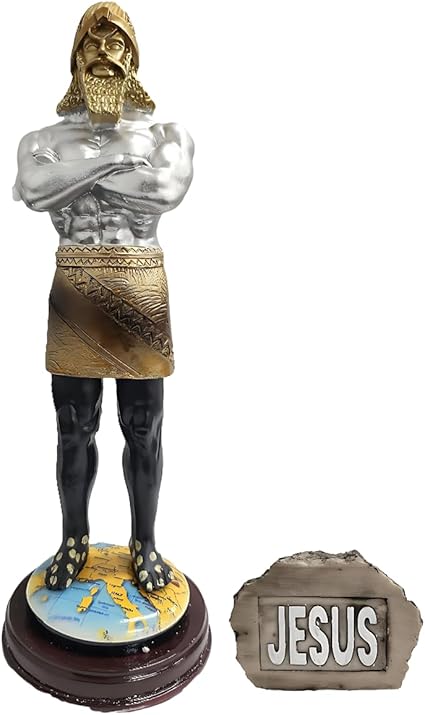 Statue of Daniel 2 Image - Nebuchadnezzar's Dream, 9" Tall | with The Rock - Jesus