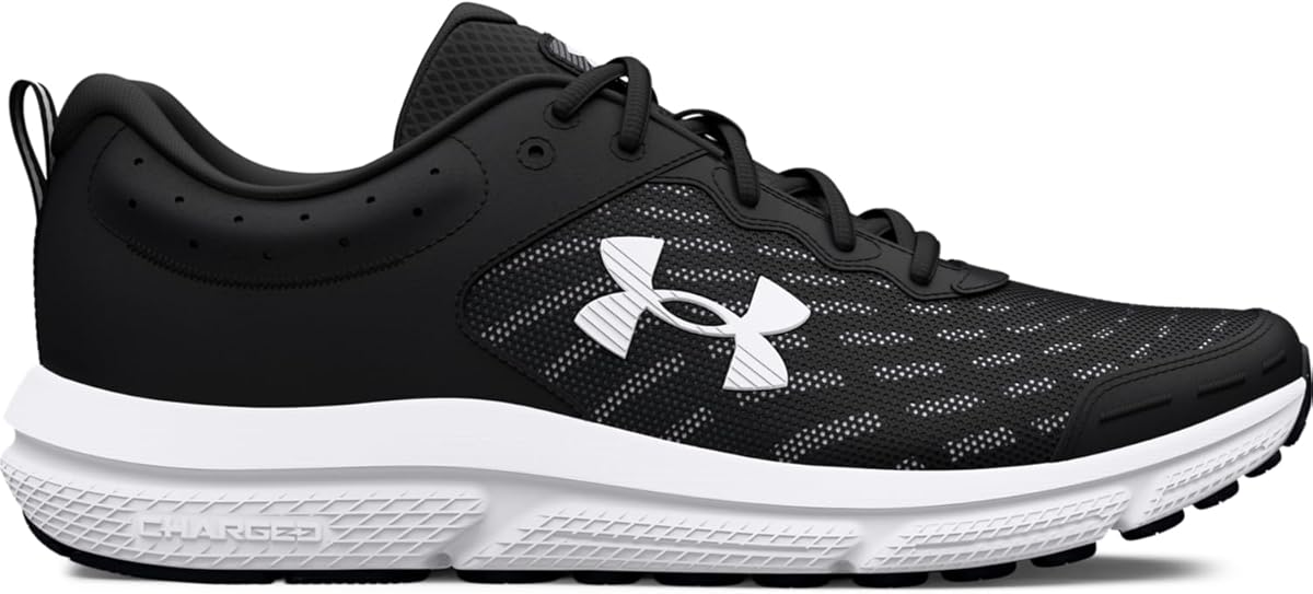 Amazon.com | Under Armour Men's Charged Assert 10, (001) Black/Black/White, 11, US | Road Running