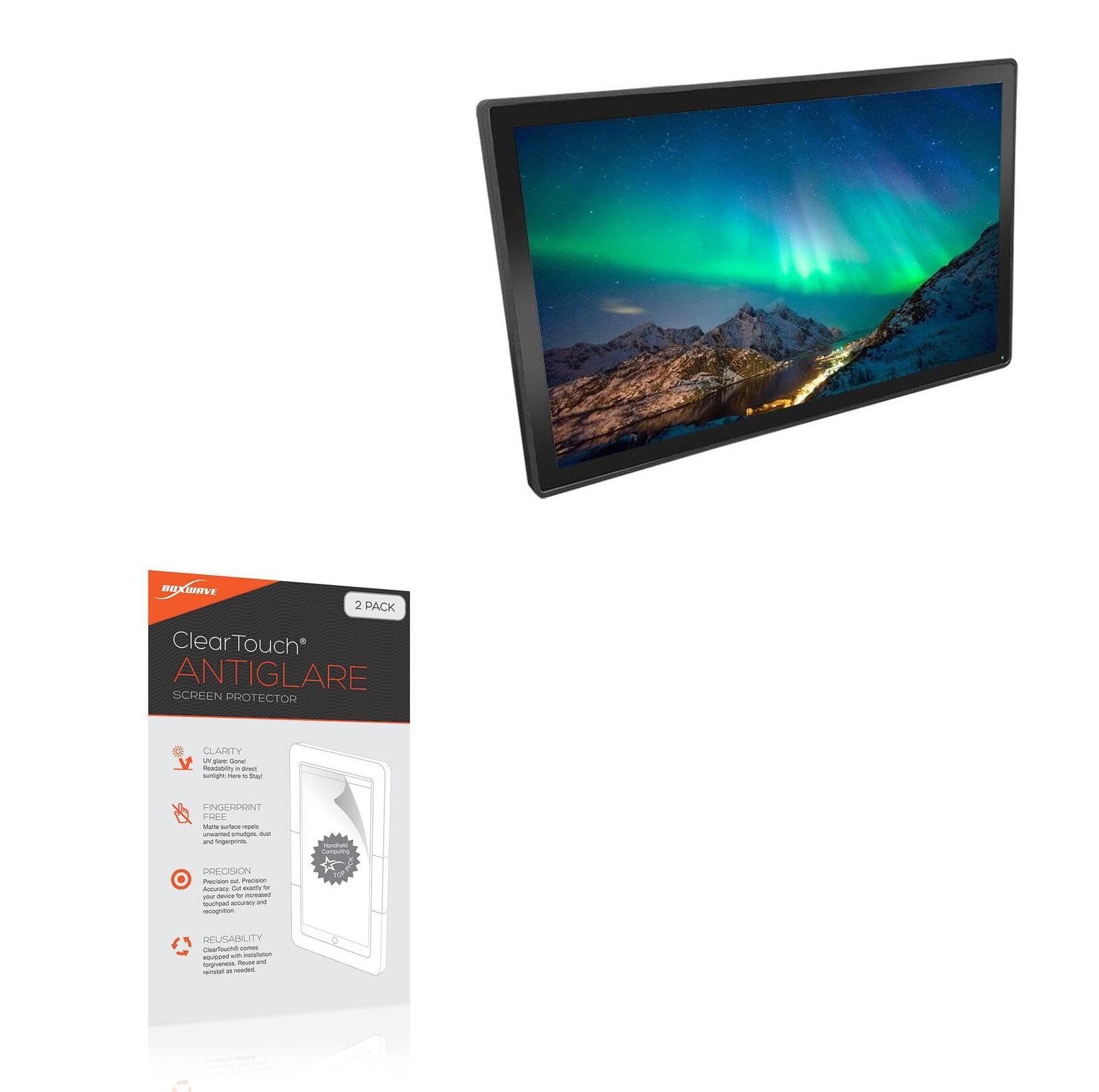 BoxWaveScreen Protector Compatible With FayTech FT24TMCAPOB (24 in) - ClearTouch Anti-Glare (2-Pack), Anti-Fingerprint Matte Film Skin
