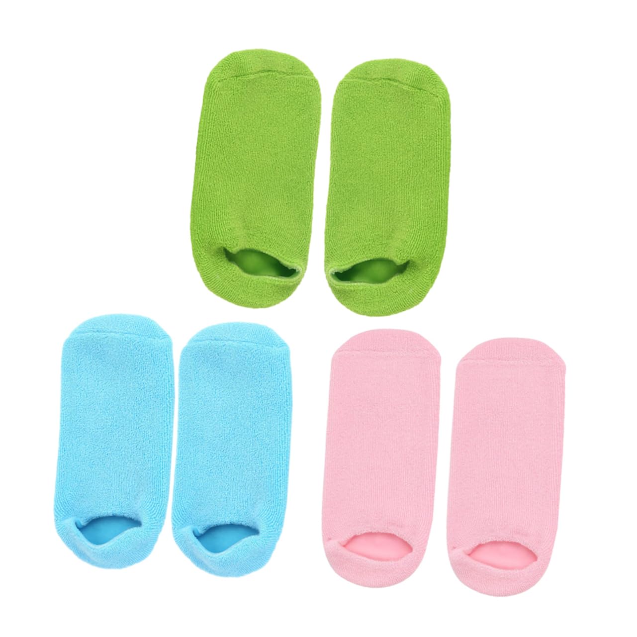 Healeved 3pares Calcetines Hidratantes Cuidado Pies Antideslizantes De Algodón Para Uso Spa