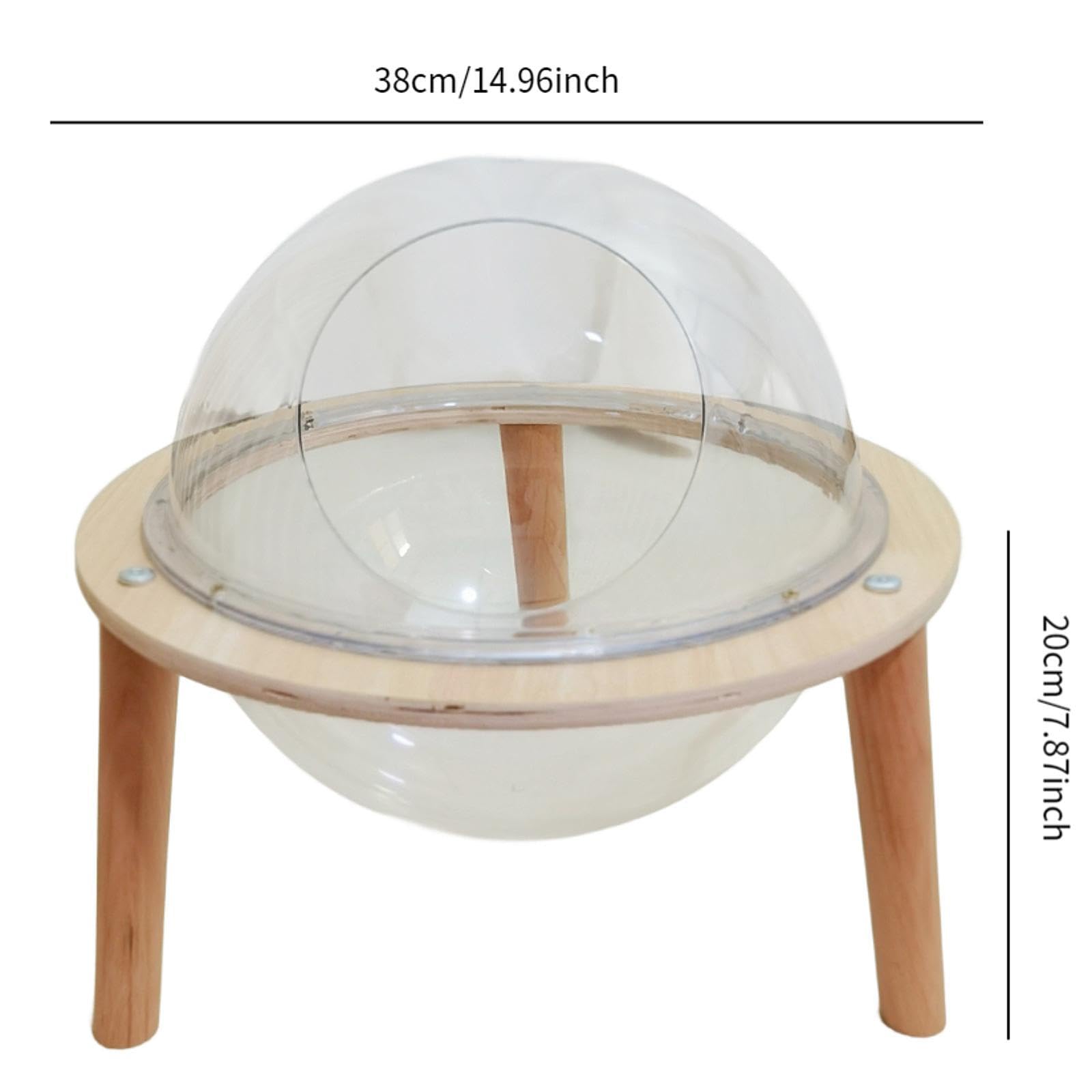 KESOTO Cama para Gatos Space Capsule para Gatos de Interior, Cama para Gatos Pequeños, Casa para Gatos de Juguete Sin Cojín