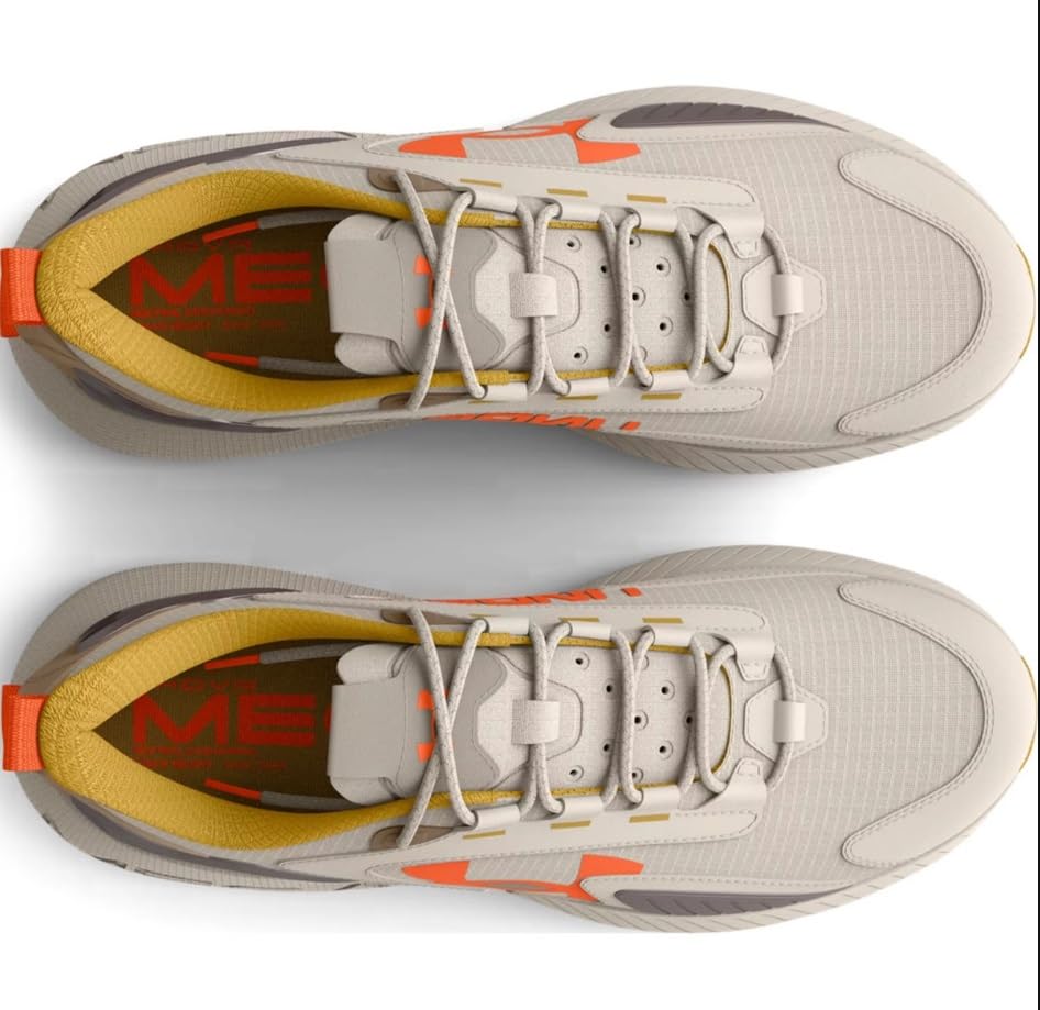 Under Armour Men's UA HOVR Mega 2 MVMNT Sportstyle Shoes Athletic Sneakers (Grey/Fog/102, US Footwear Size System, Adult, Men, Numeric, Medium, 8.5)3