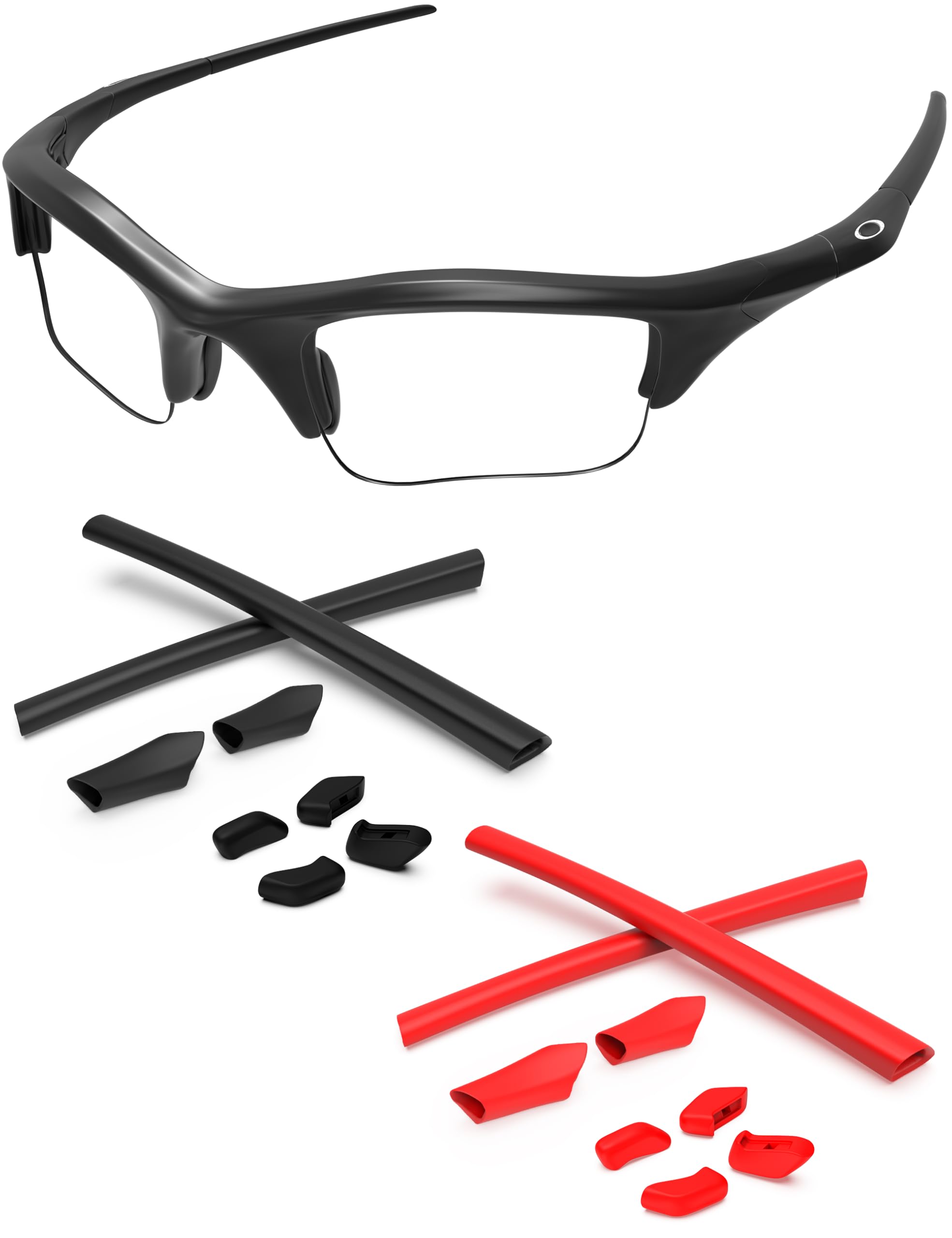 Replacement Nose Pieces &amp; Ear Socks Rubber Kits for Oakley Half Jacket/Half Jacket XLJ