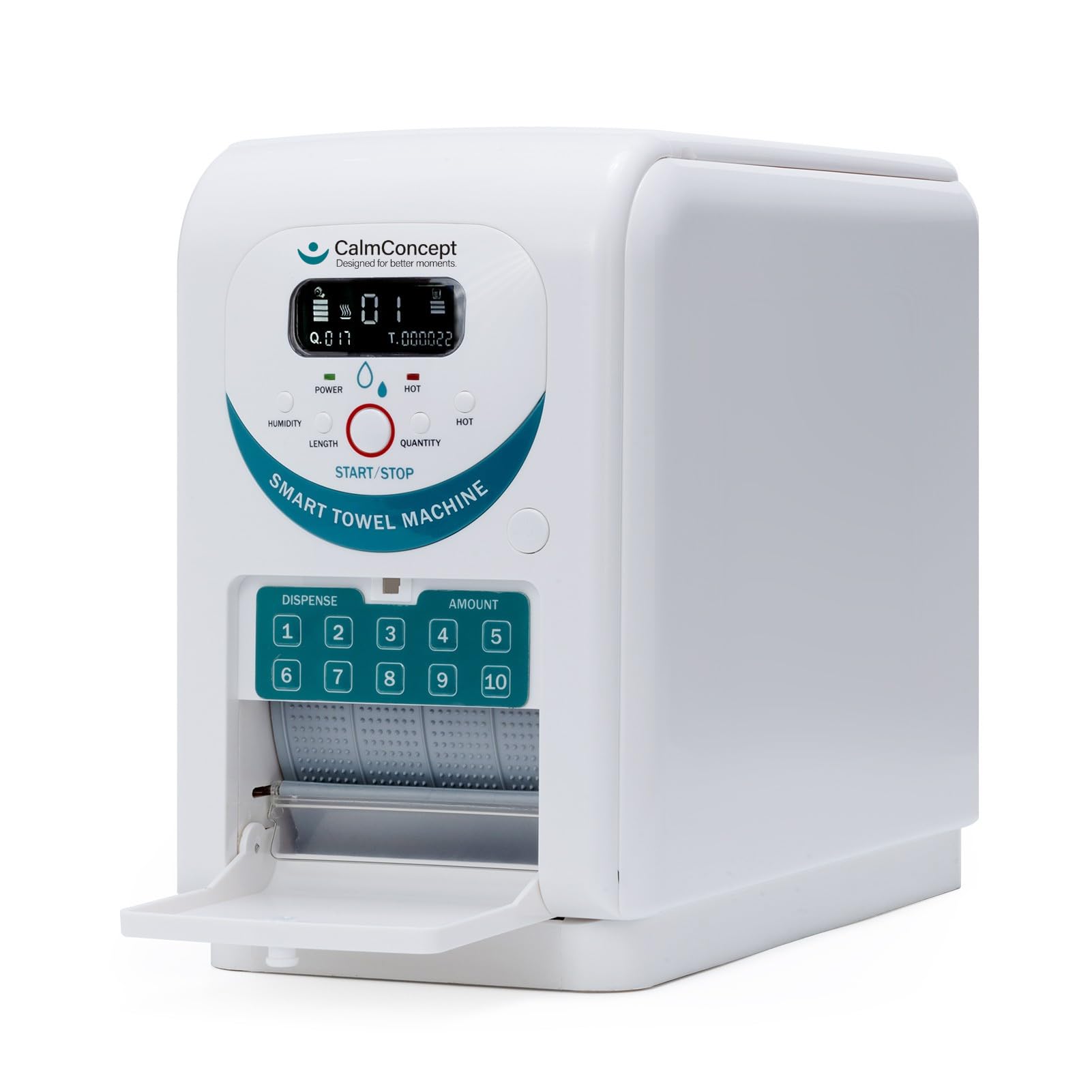 Warmtuchspender, 60s Schnelles Aufheizen | Einstellbare Länge & Feuchtigkeit, 1350ml Wassertank | Feuchttücher-Maschine für Gastronomie, Hotel, Spa & Zuhause