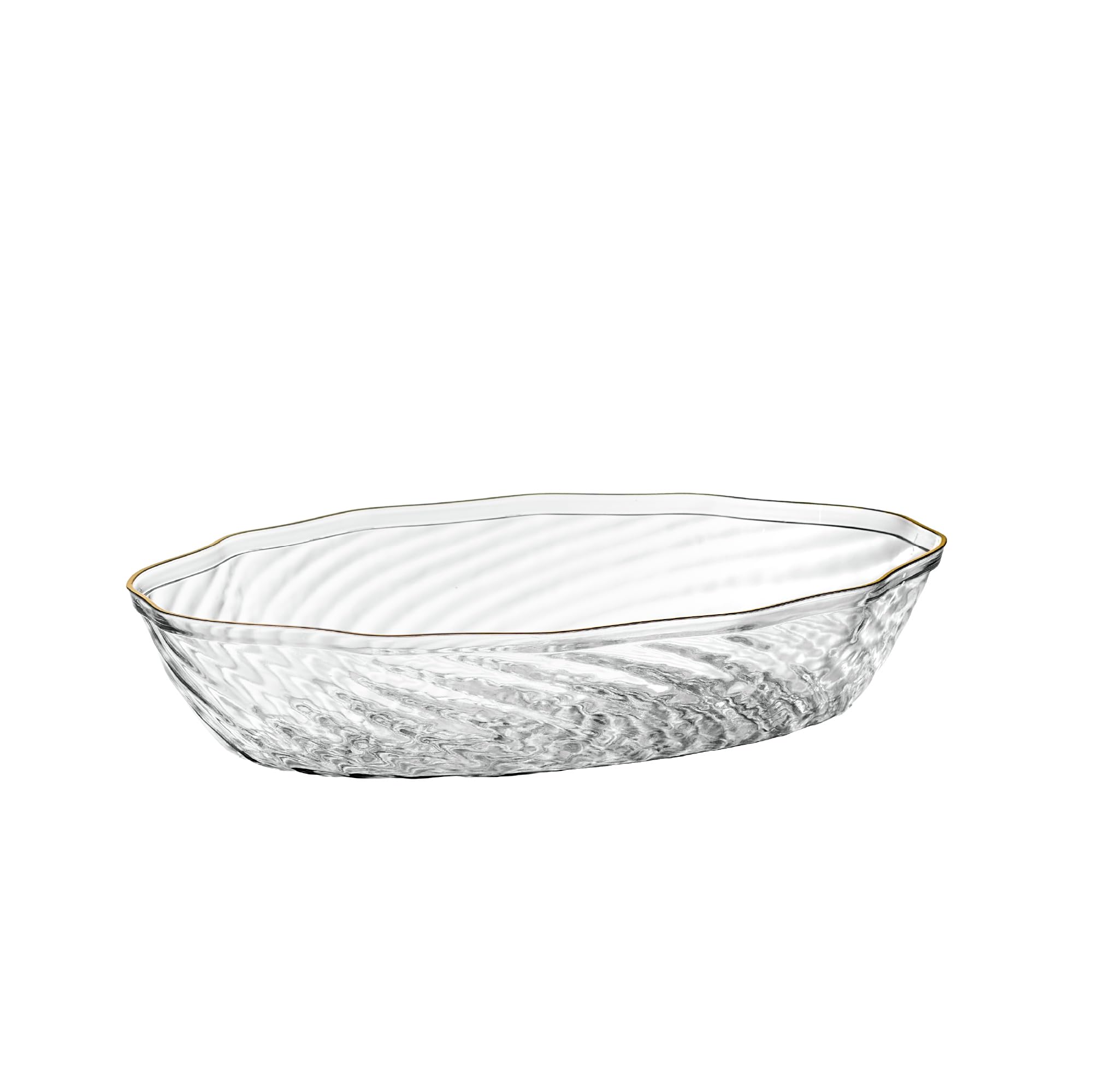 Elegant Disposable Plates & Bowls - Gold Rim Design -8