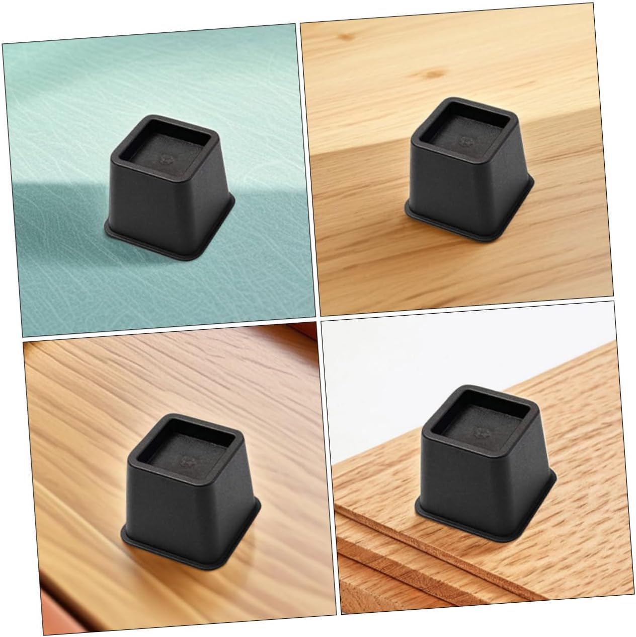Ciieeo 6pcs Furniture Heightening Mats Chair Legs Floor Protectors Non-Slip Square Feet Pads for Tables Chairs