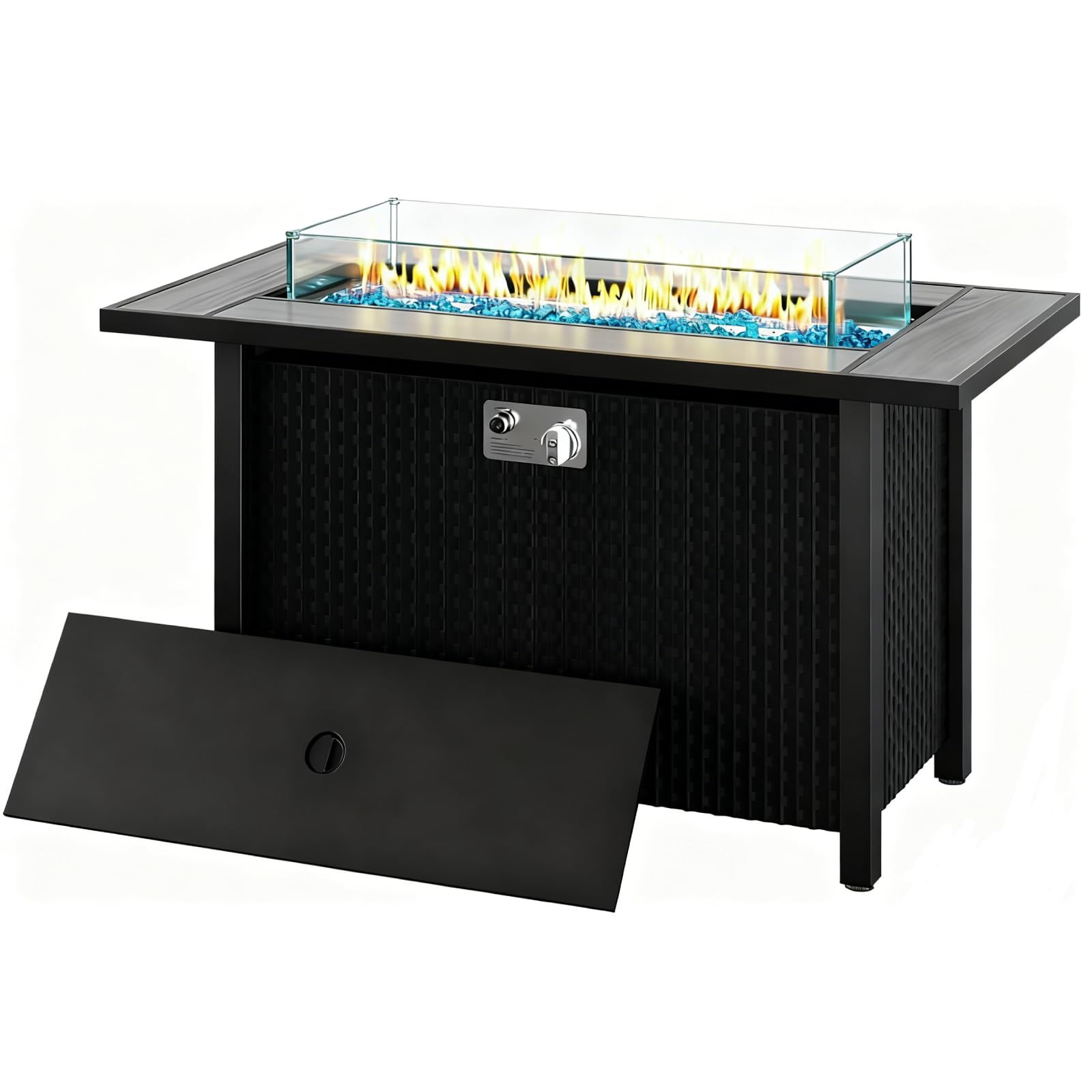 JAMFLY 45 Inch Propane Fire Pit Table