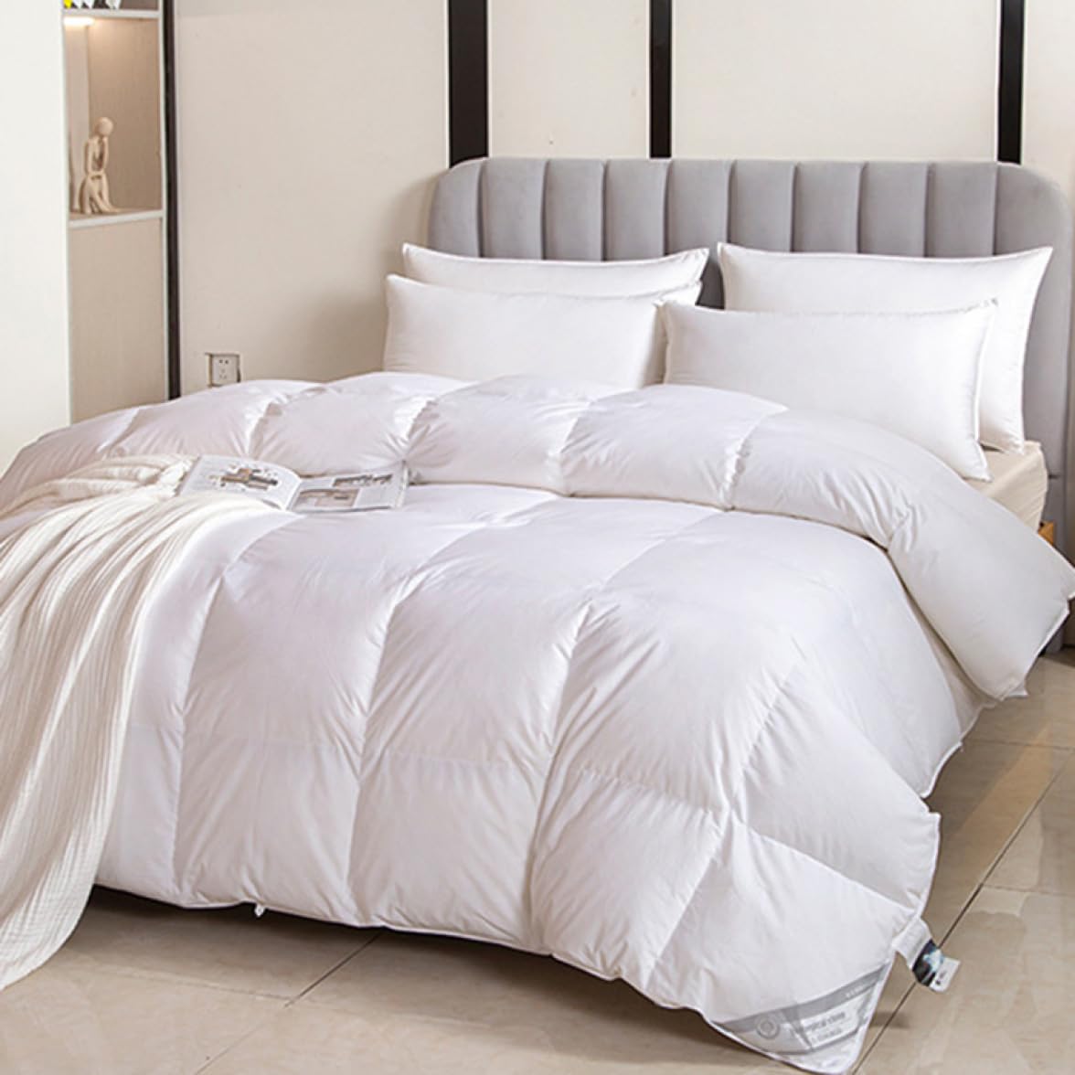 Amazon｜SCTX 羽毛掛ふとん ダブルサイズ 掛け布団 掛布団 羽毛布団