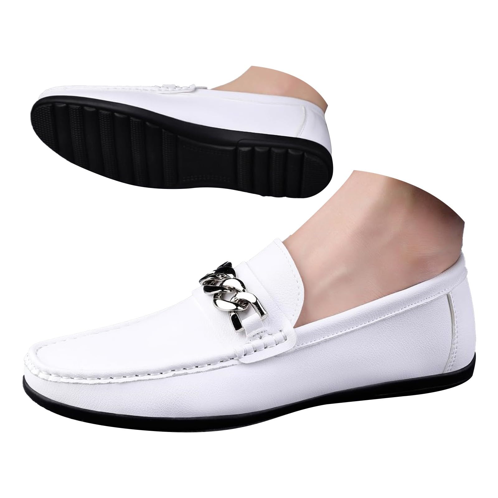 Mocasines de cuero suave para hombre, mocasines deslizantes, mocasines de conductor, mocasines clásicos, planos clásicos, zapatos de conducción, zapatos de trabajo, zapatos de negocios, zapatos de