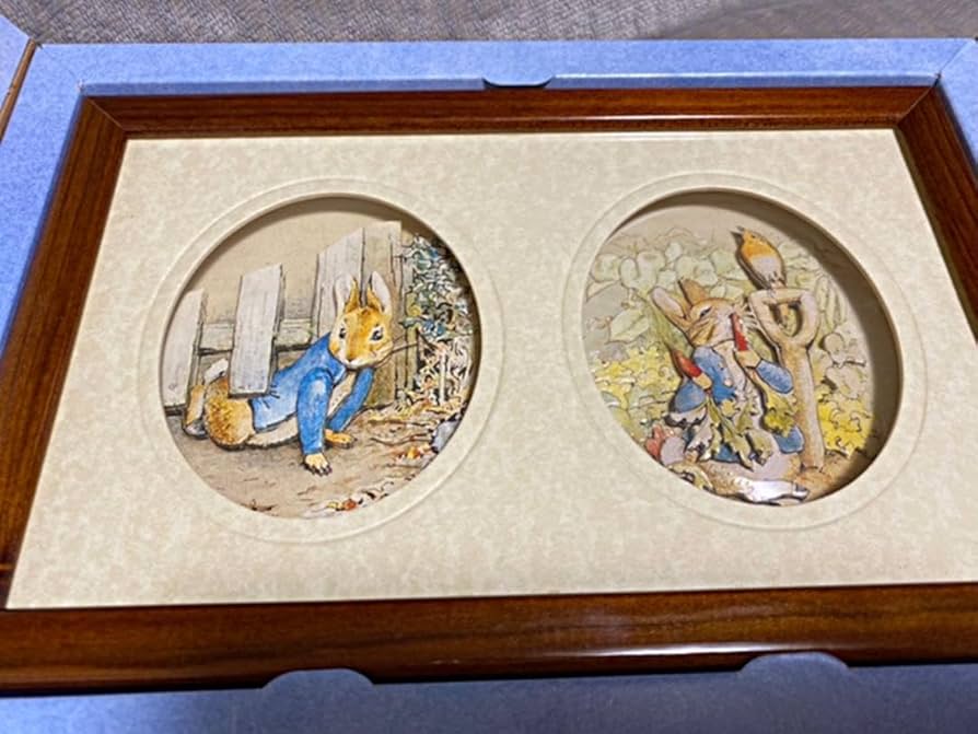 Amazon.co.jp: 物 ピーターラビット ツイン 工芸品 3Dシャドー