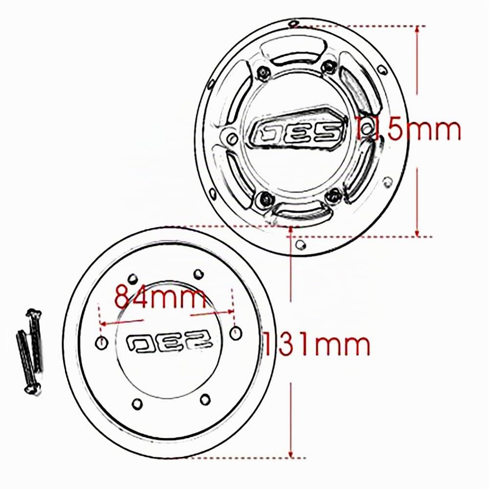 Accessori moto Protezione coperchio statore motore Protezione Compatibile con TMAX 530 TMAX500(Oro 530)