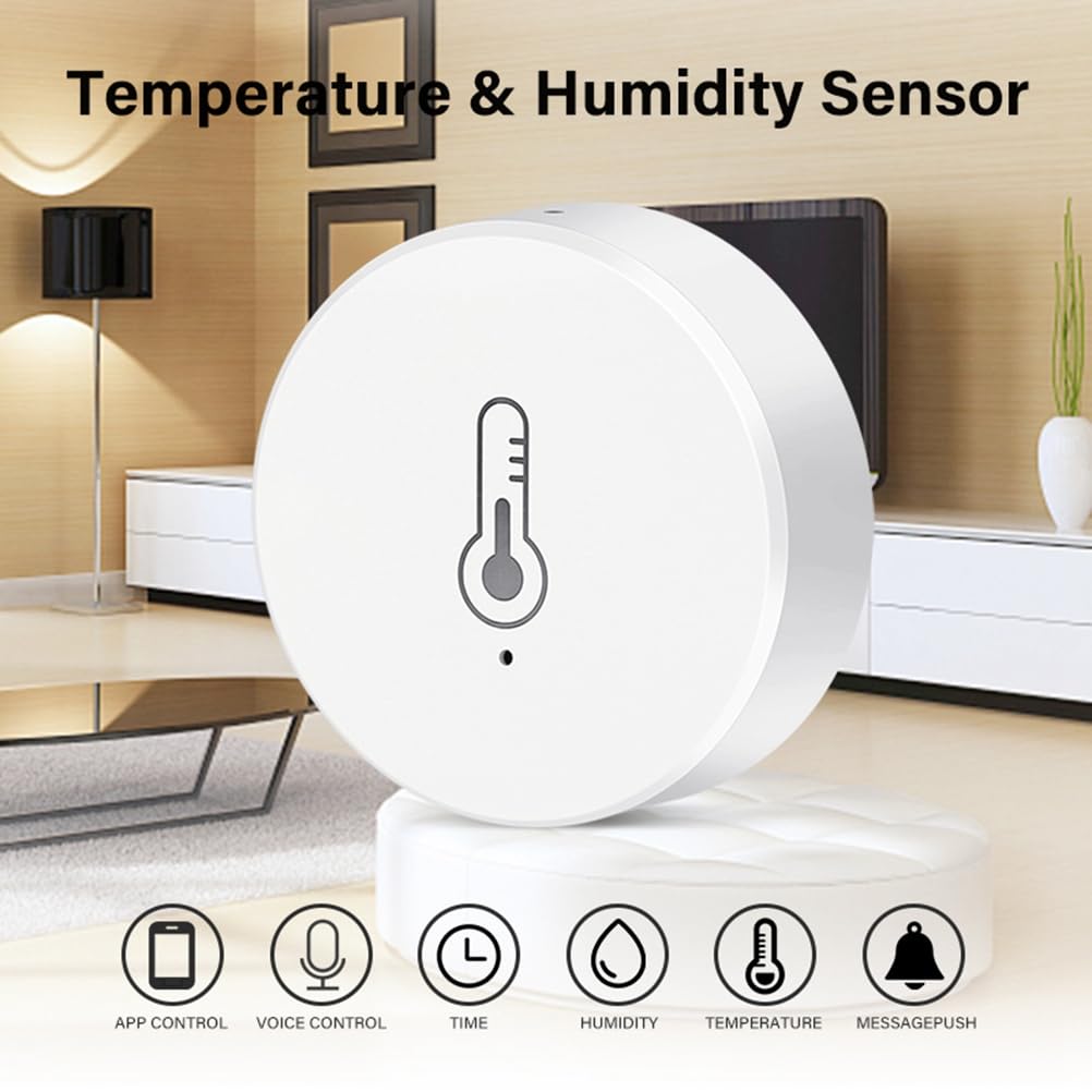 Graffiti Zigbee Capteur de Température et D'Humidité Intelligent Smart Home Link Capteur de Température et D'Humidité Sans Facile à Utiliser
