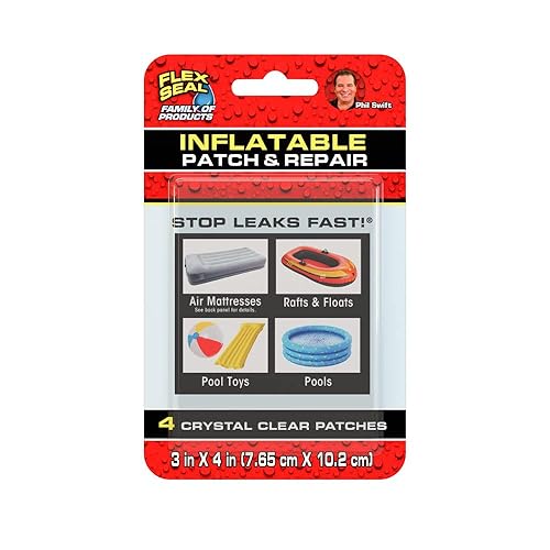 Flex Seal Kit de reparación y parche inflable, uso en colchones de aire, casas de rebote, balsas y flotadores, juguetes de piscina y piscinas,