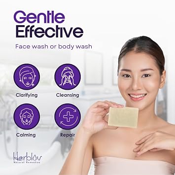 Zinc Soap Bar with Zinc Pyrithione Gentle All-Natural Face & Body Wash Daily Cleansing Formula for Oily, Sensitive & Blemish-Prone Skin Exfoliating Bath Bar Skincare Cleanser Made in USA