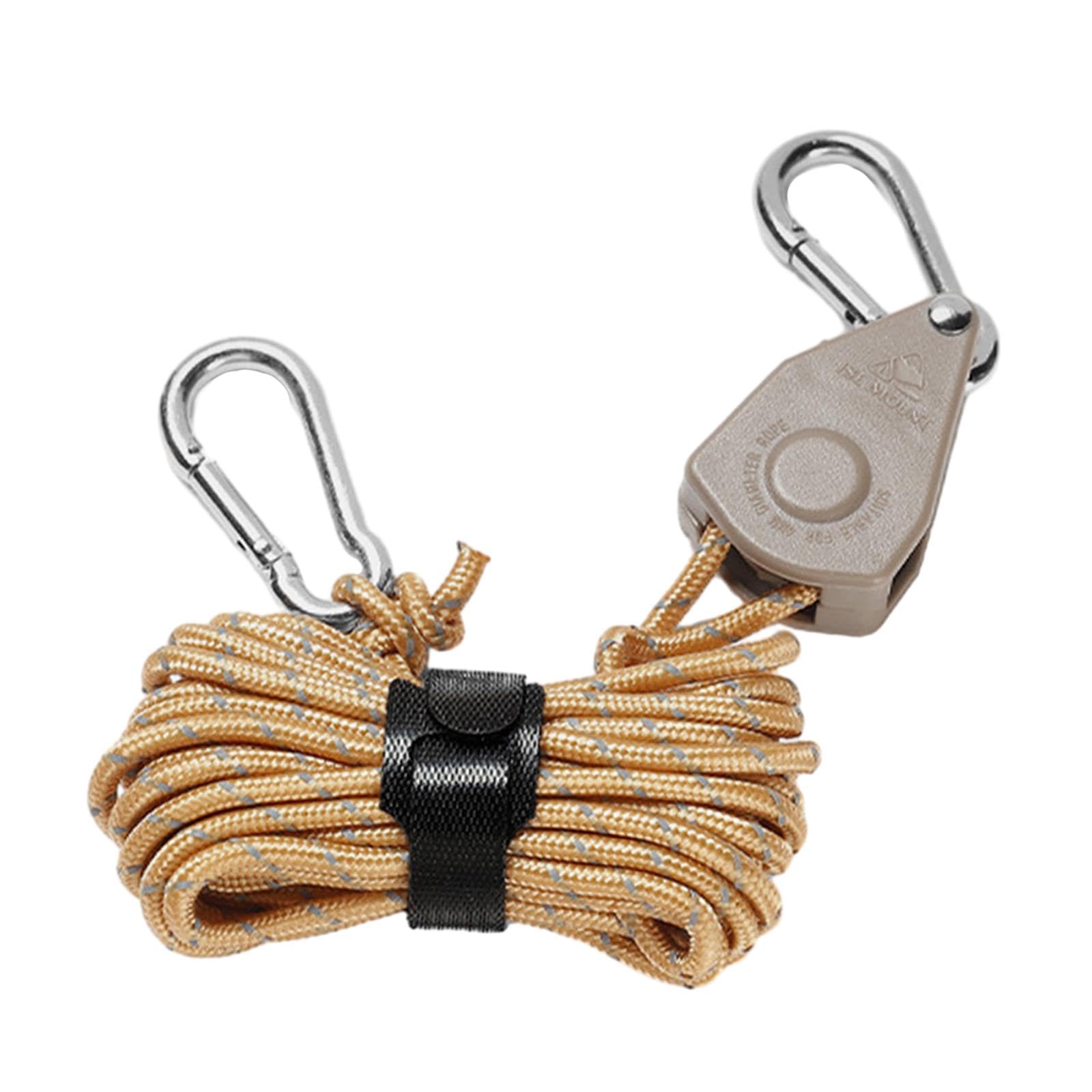 CALANDIS™ Ratchet Hanger Rope Hanger Fast Locking Non Slip Secure Heavy Duty Wind Rope Brown | Tent Canopy | Tents Canopies | Camping Hiking | Outdoor Sports-image-23