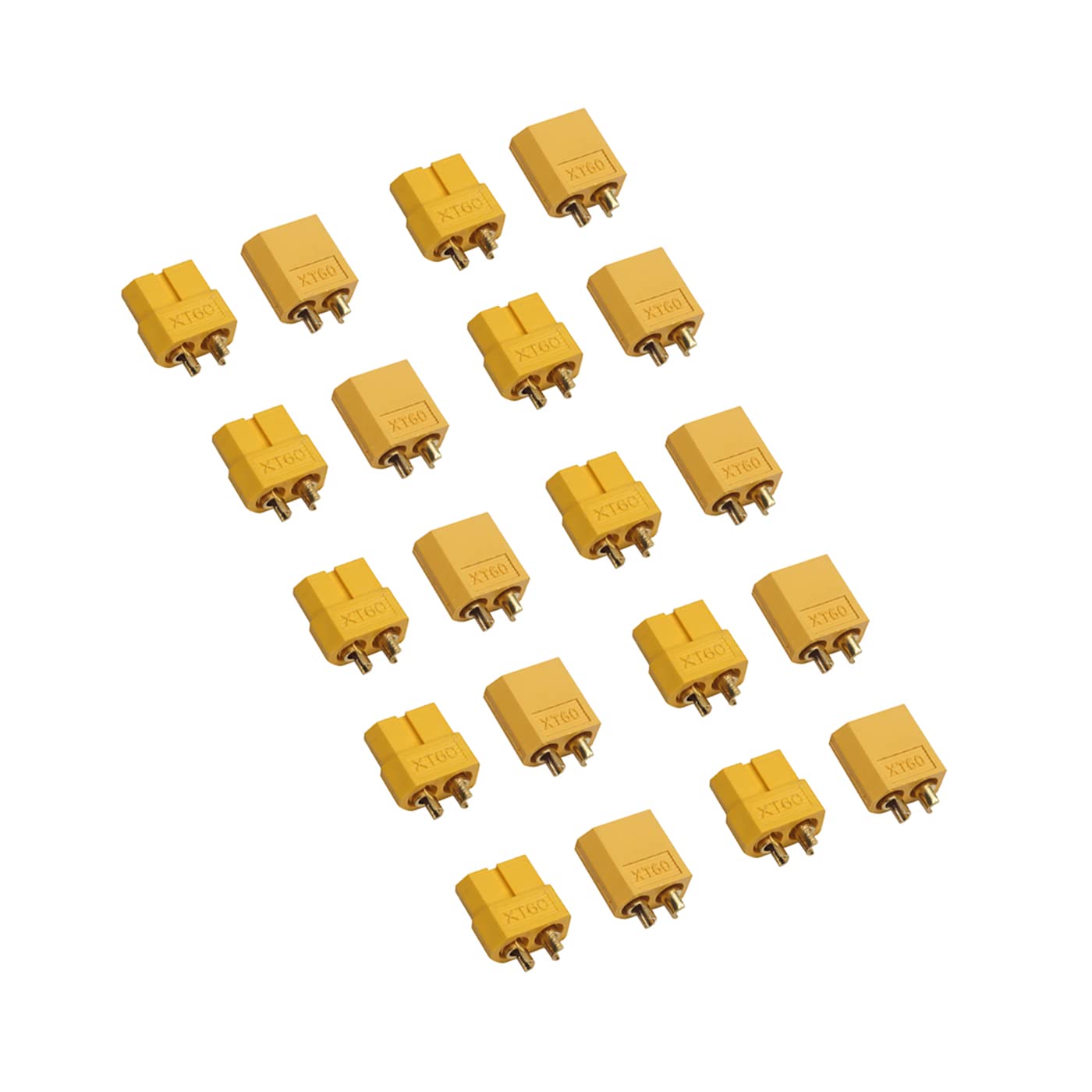 Electronic Spices Pair of 10 XT60 Male Female Bullet Connectors RC Battery Connector For Many Other Electric RC Helicopters & Airplanes