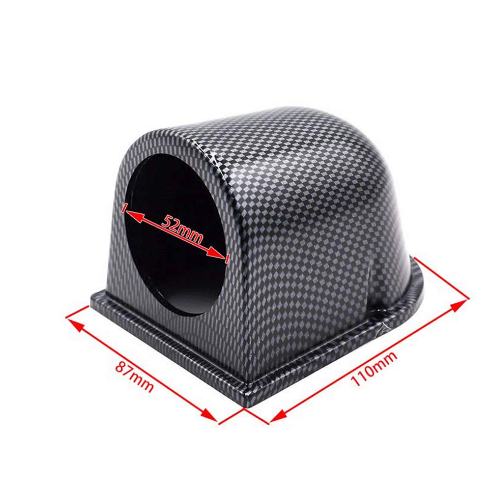Kit Indicatore di Pressione Turbo 2 Pollici 52 mm Manometro Universale per Parti Moto Auto 0-30 PSI Metri Quadranti Affumicati Pollici HG