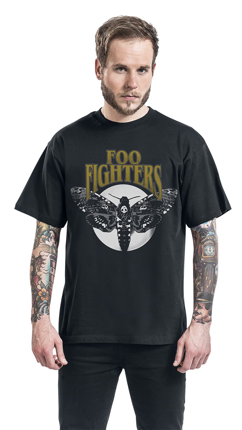 Foo Fighters Hawk Moth Männer T-Shirt schwarz Band-Merch, Bands