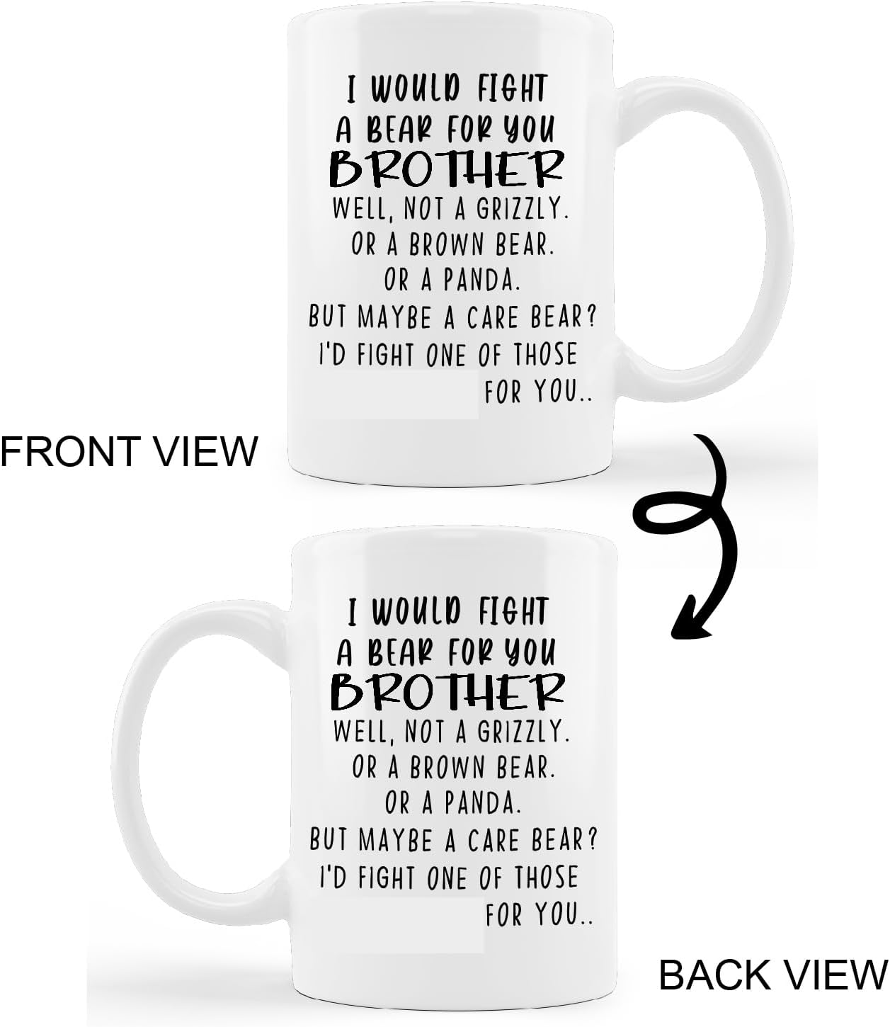 Kunlisa Brother Birthday Gift - Funny Coffee Mug, 11oz - Image 3