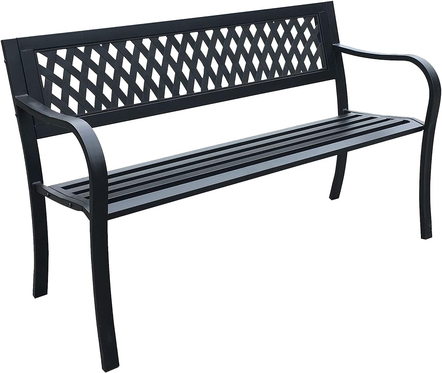 Metal Garden Bench With Cast Iron Birds Design Back Rest Amazon co metal-garden-bench-with-cast-iron-birds-design-back-rest-amazon-co
