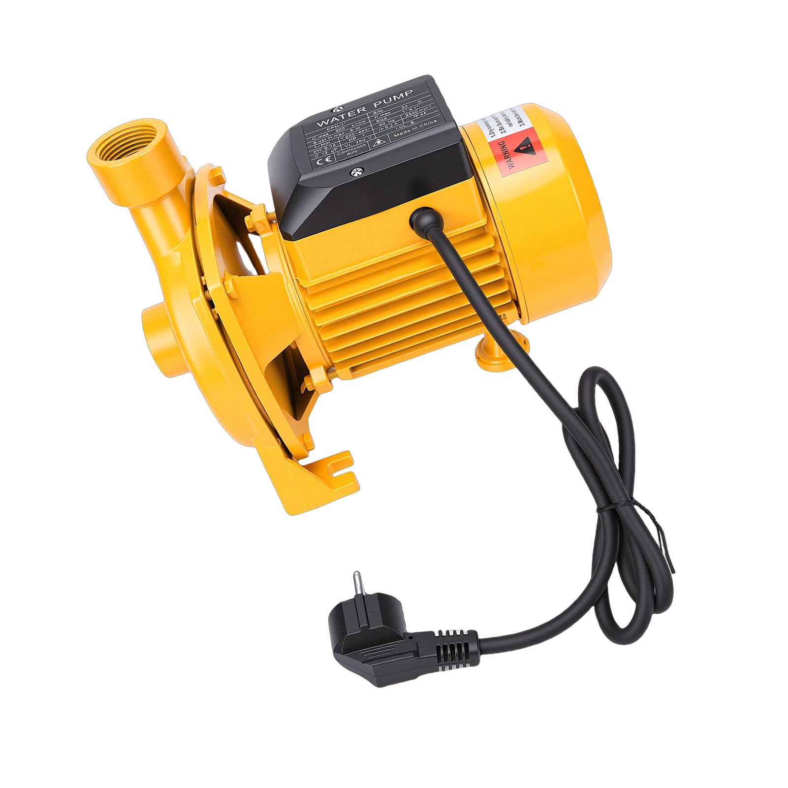 Hyuduo Pompa Centrifuga Autoadescante, Pompa di Circolazione dell'Acqua in Ghisa e Acciaio Inossidabile 750 W 30 M Prevalenza 200 L Al Min Uscita 1 Pollice per Caldaia Domestica Uso Agricolo (Spina