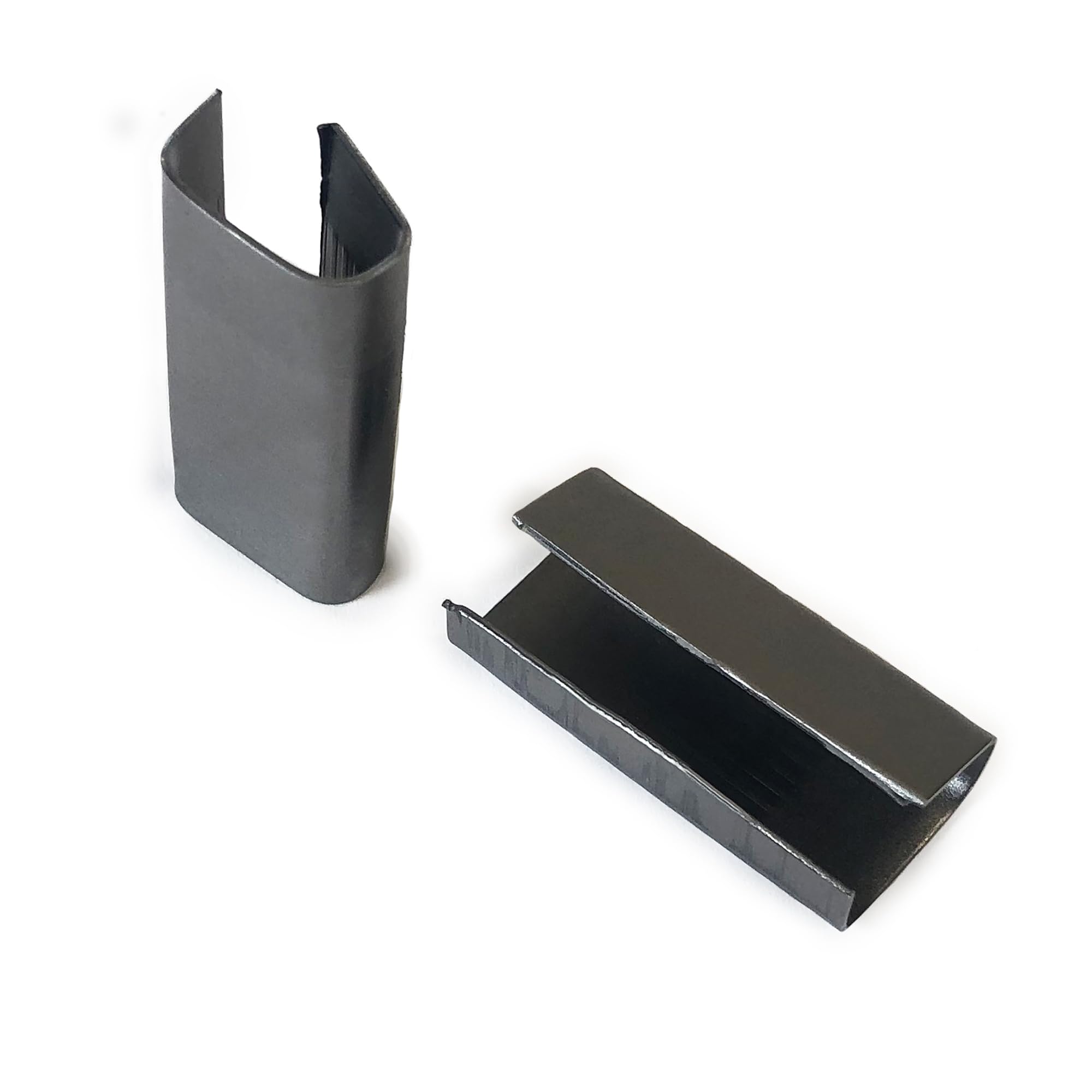 Uniones Metálicas para cerrar fleje de plástico | Precinto de acero para fleje | Acabado Liso | Para fleje Ancho 13 mm | Pack 4.000 unidades