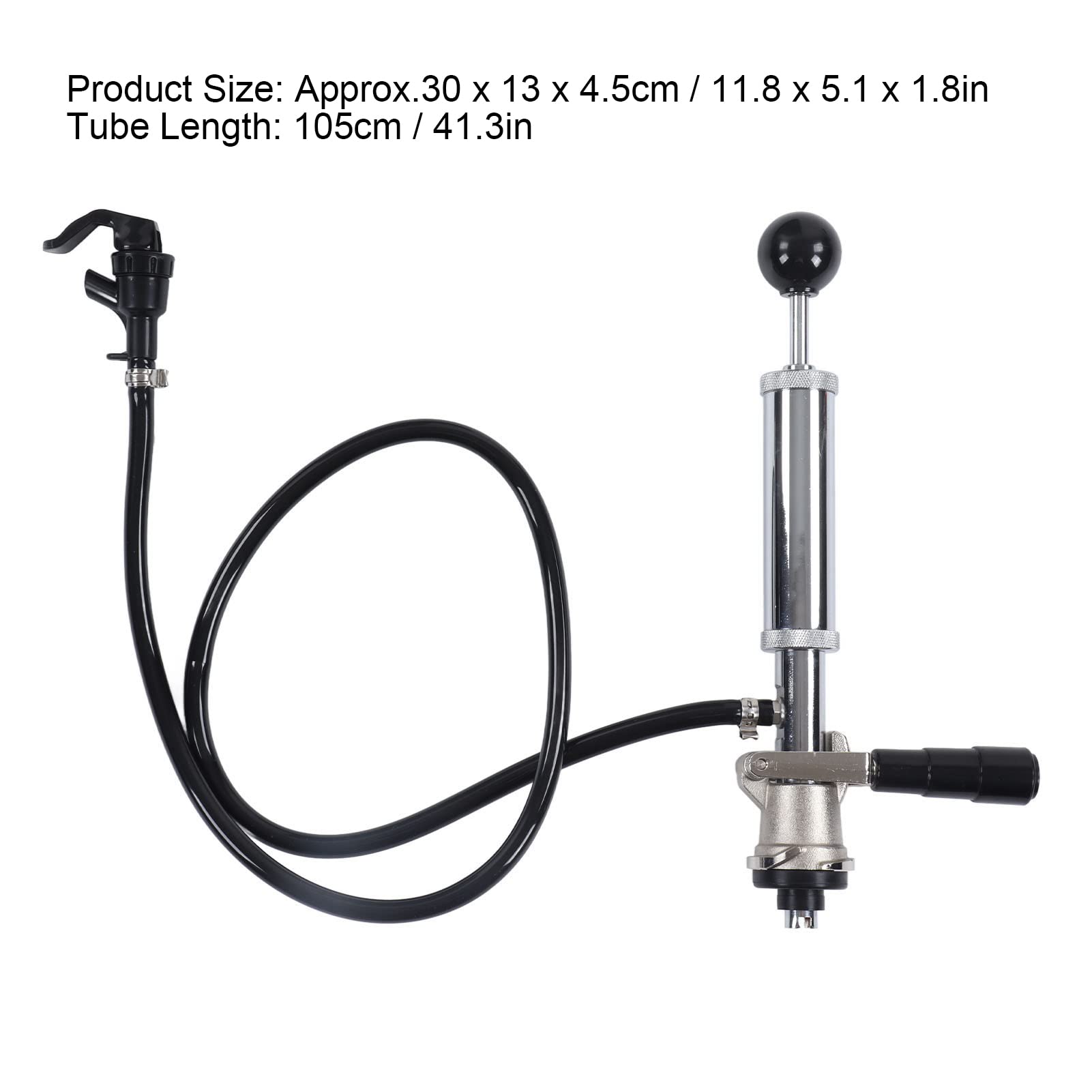 FLEXMAN Pompa per Fusti di Birra, Rubinetto Completo per Impieghi Gravosi, Accoppiatore per Sonda in Acciaio Inossidabile