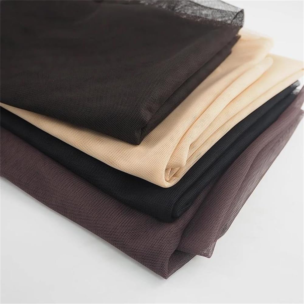 Elastyczna tkanina siatkowa, Calowa koronkowa tkanina siatkowa 40D 140 cm na czapki z perukami wątek Hairnet Multicolor(Blonde)