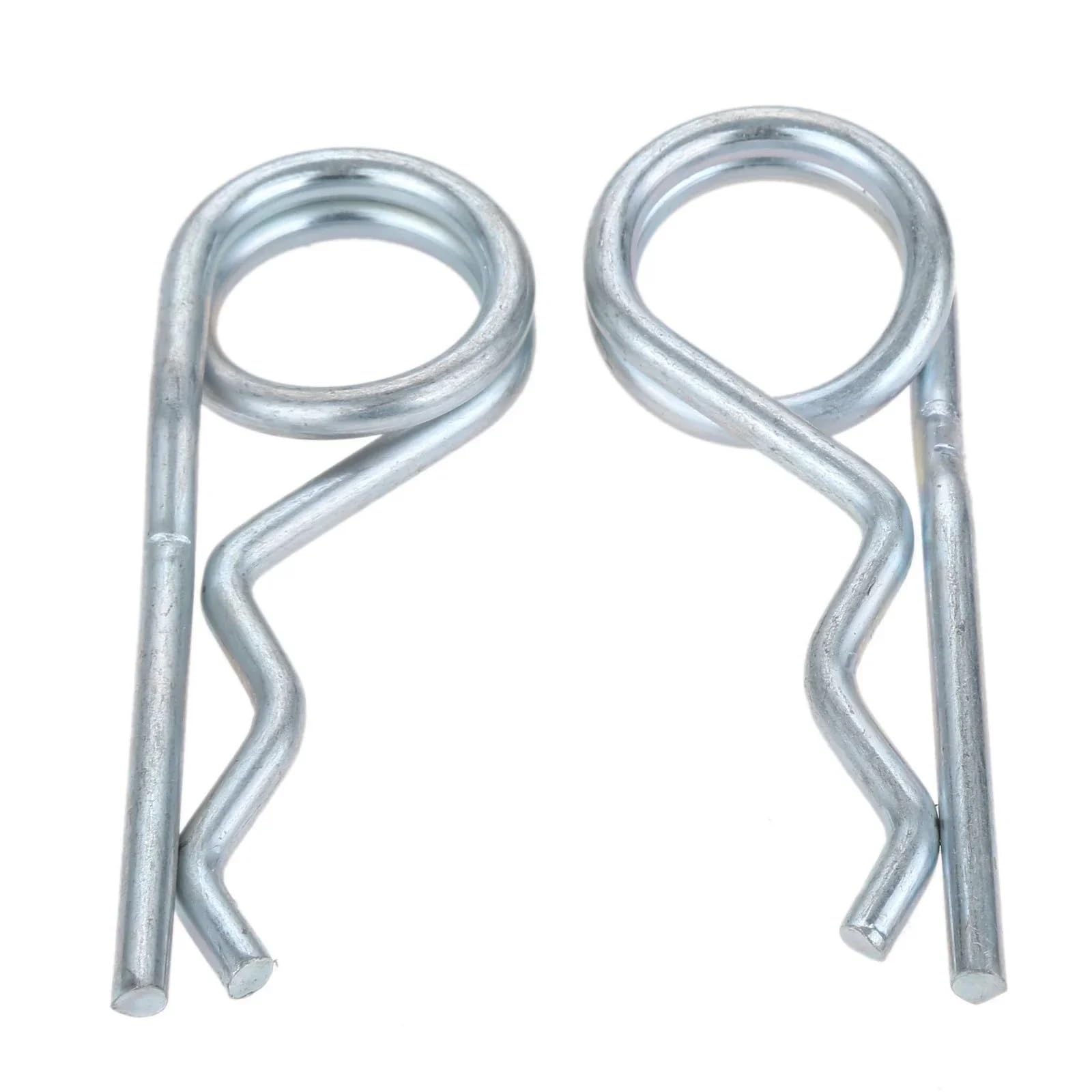 Splint aus Edelstahl 304, Splinte, Stahl-Doppelring-R-Clip-Halterung for Anhängerkupplung, mehrere Größen(2x50mm 200pcs)
