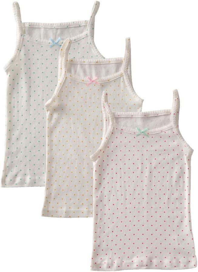 benetiaGirls' Soft Cotton Undershirts 3-Pack