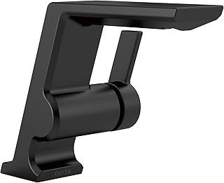 Delta Faucet 599-BLLPU-DST Pivotal Single Handle Lavatory Faucet, Matte Black