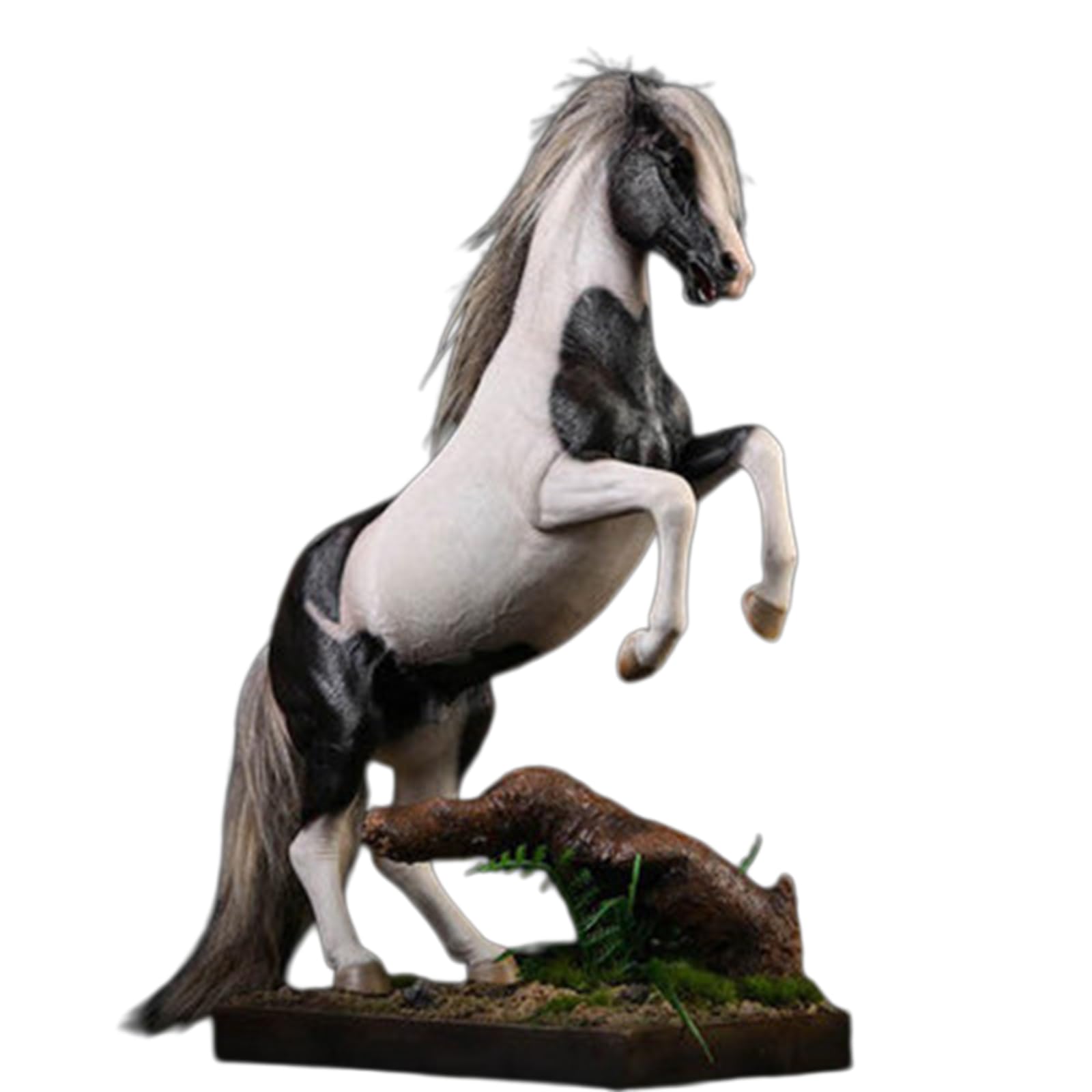 Figurka konia 1/12 - realistyczna rzeźba konia, ozdoby z żywicy, Rzeźba konia, rękodzieło, akcesoria do dekoracji domu, biura, ozdoby anime, (C)