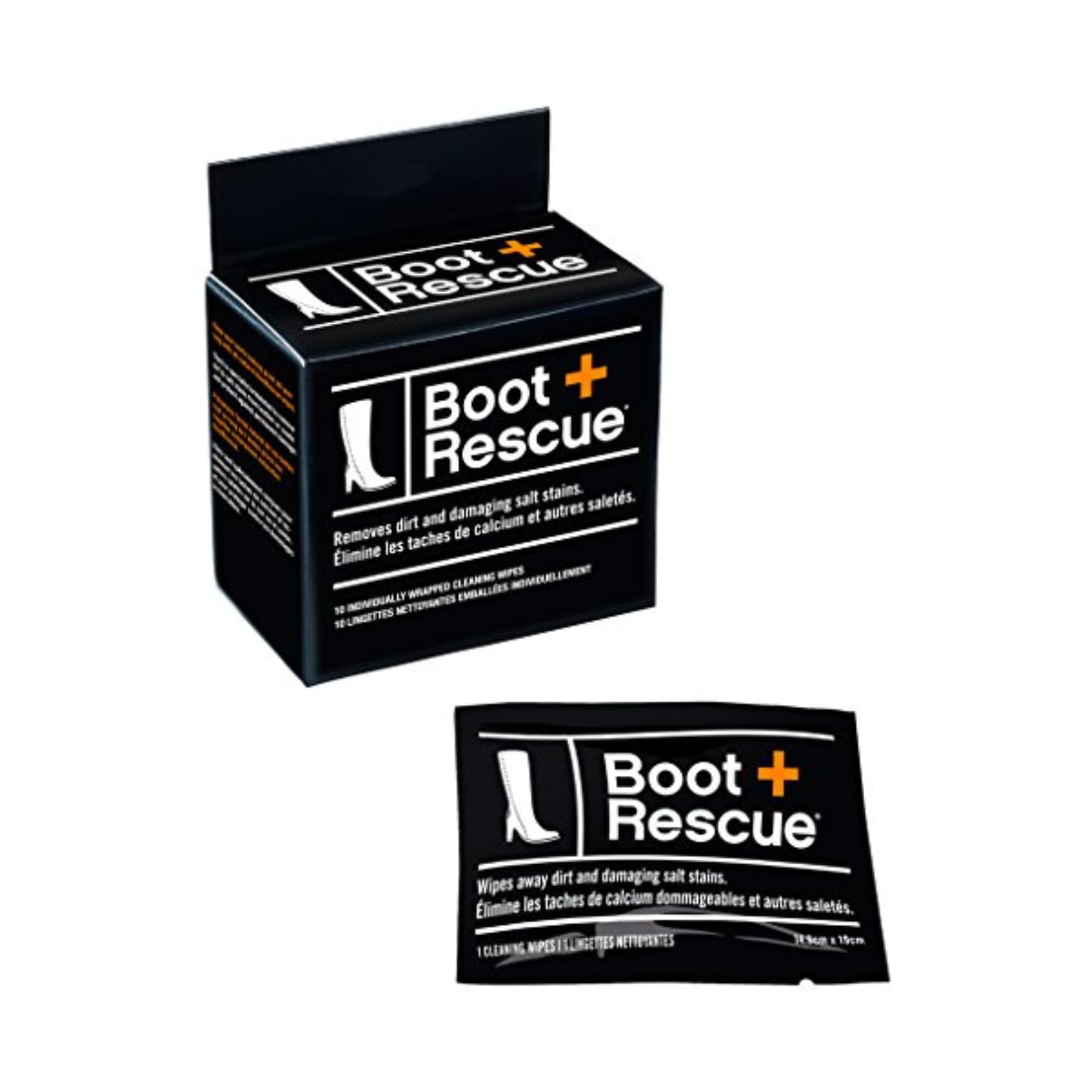Boot Rescue All Natural Cleaning Wipes for Leather & Suede Shoes & - Box of 10 Indv Wrapped