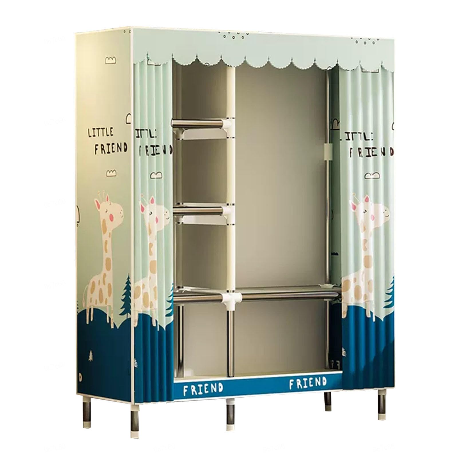 Armoire étagères portatives placard pliable tissu