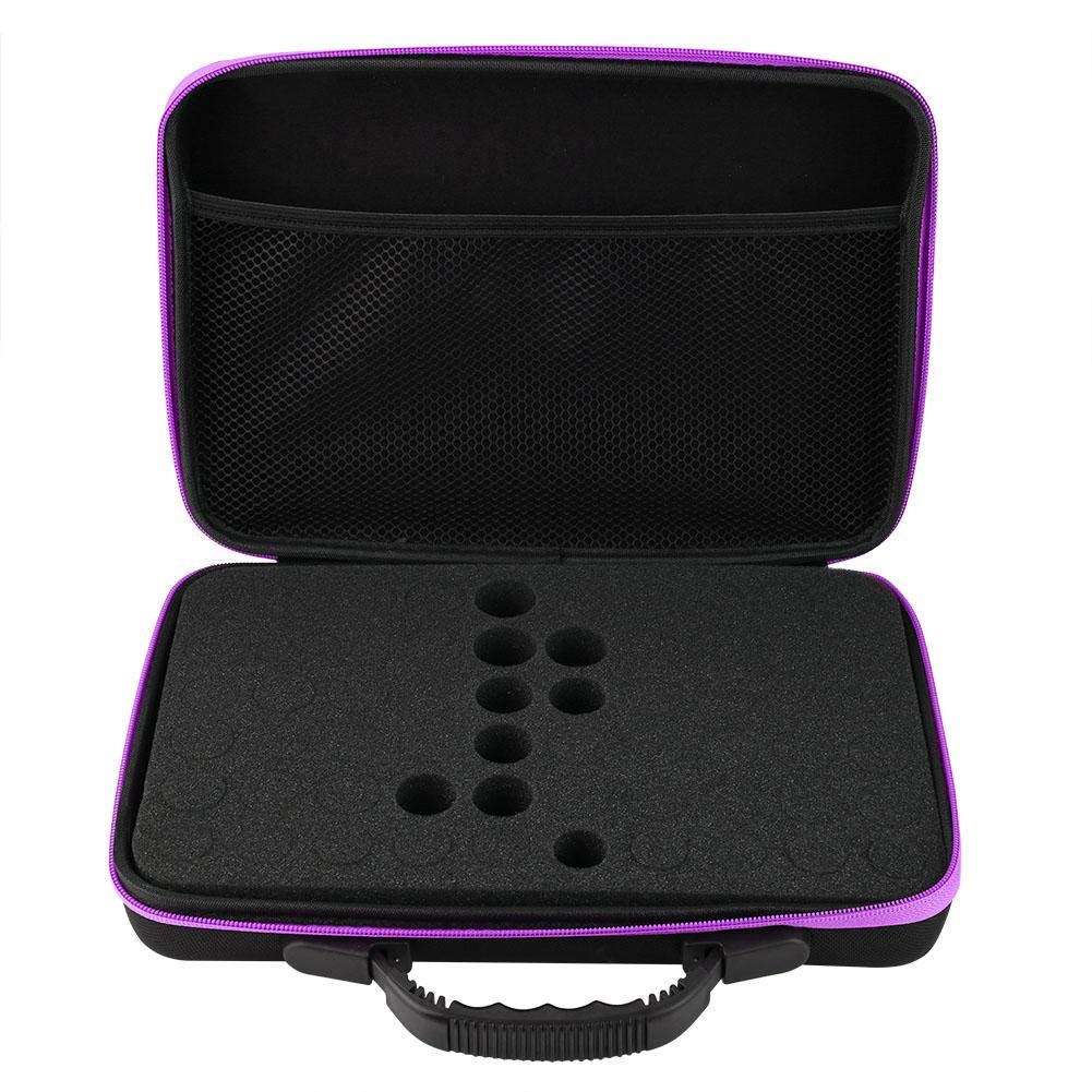 Essential Oil Carrying Case, 60 Bottles Hard Shell Storage Organizer Travel Bag with Handle, for 5ml 10ml 15ml Vials - Image 4