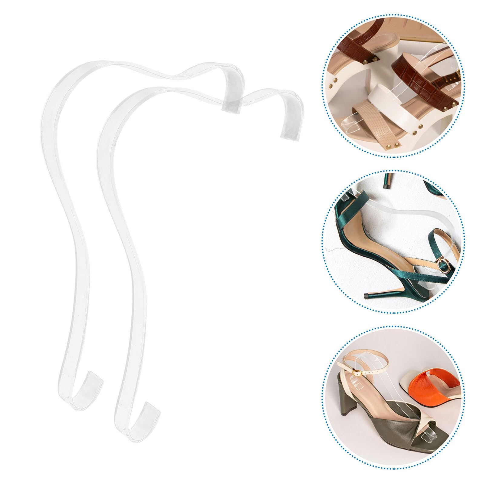 Soporte Acrílico Transparente para Zapatos 20 Piezas Organizador de Zapatería