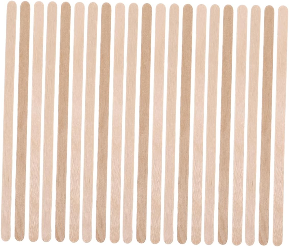 500pcs Wooden Drink Sticks Coffee Stir Sticks for Cocktails Hot and Tea and Reusable Beverage Mixers for Home and Use