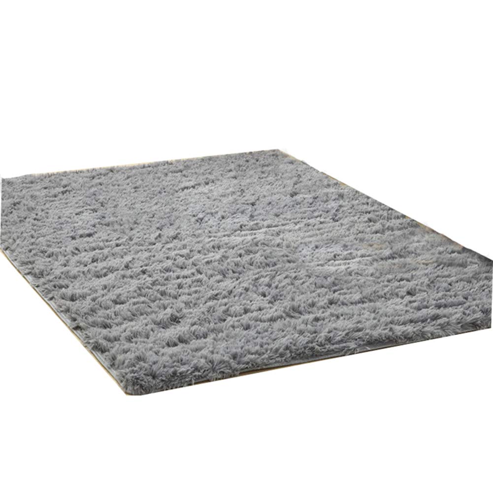 Lsgepavilion Home Decor Carpet,Warm Soft Non-slip Living Room Bedroom Rug Washable Floor Mat Carpet Home Decor Silver Grey 80 * 160cm