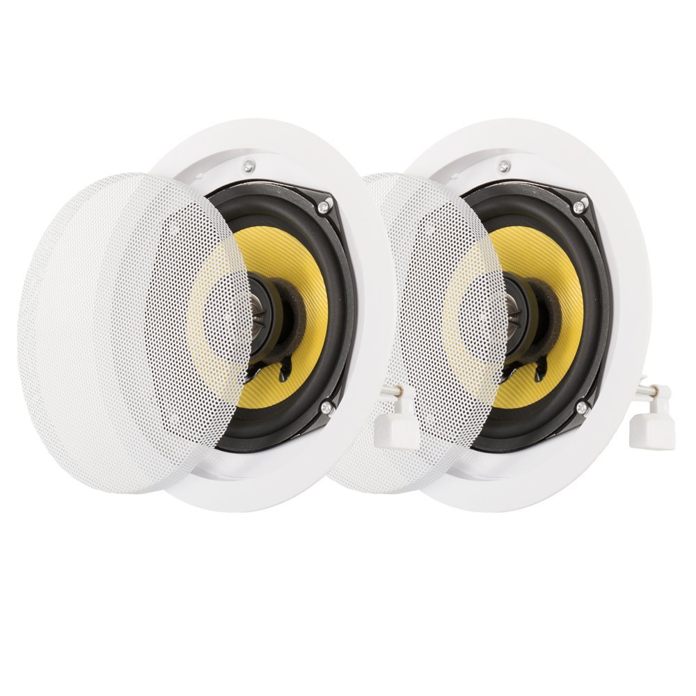 Acoustic Audio HD5-Pr 5.25-Inch Round 2 Way Kevlar Speakers (White)-image-18