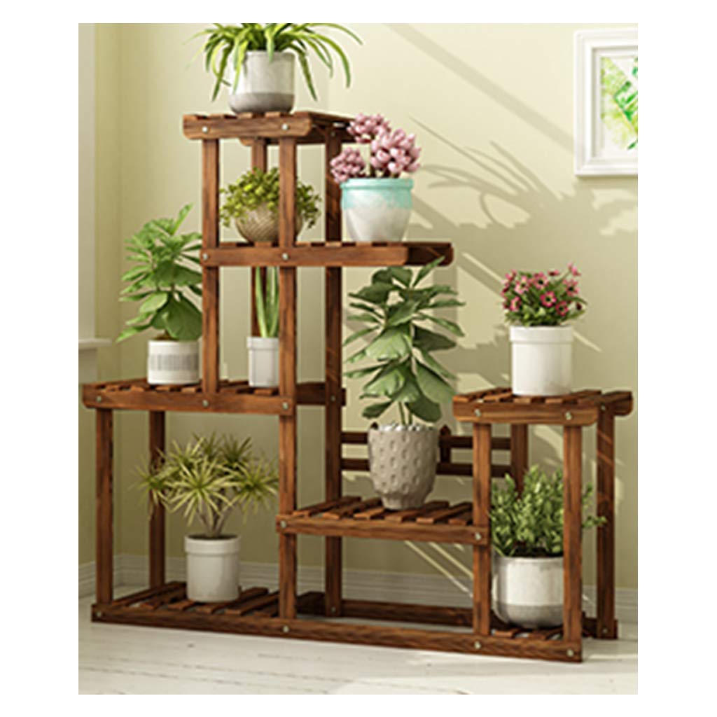 DQKHGFCAPG Solid Wood Plant Stand, Flower Pot Holder, Display Potted Rack /667(Brown,D)