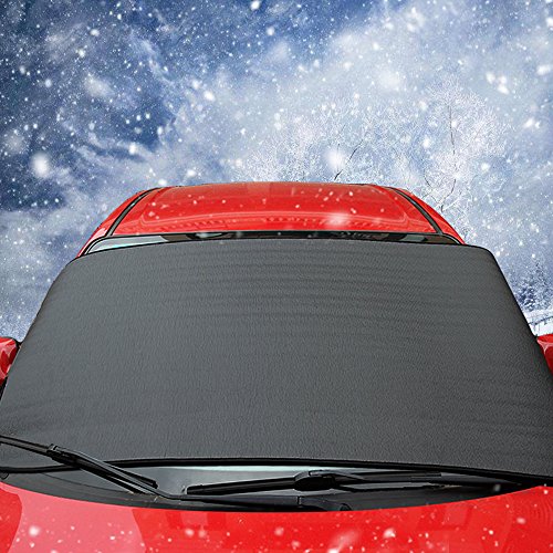 Big Ant Car Windshield Snow Cover - Ice, Sun, Frost And Wind Proof in All Weather, Multi-used as Outdoors Picnic Mats, Yoga Mat, Tent Sleeping Pad with 58.3" x 27.5"