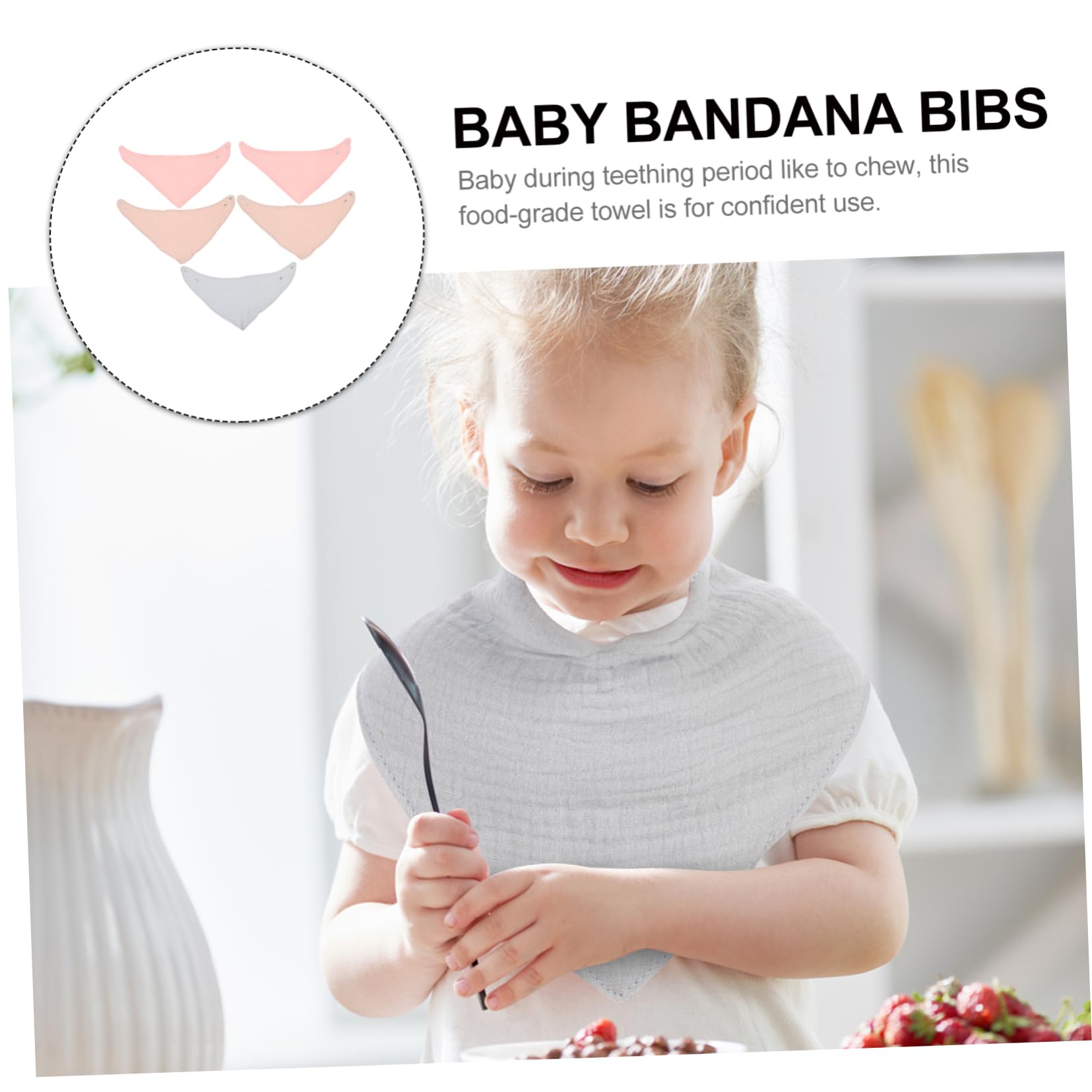 TOYANDONA Asciugamano Triangolare 25 Pezzi Salviette Per Bambini Asciugamano Bambino Hijab Bavaglino Per Bambini Bavaglini Pranzo Per Saliva Per Bambino Bavaglini