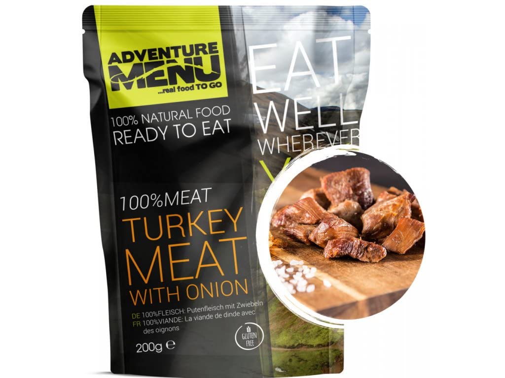 Adventure Menu Putenfleisch mit Zwiebeln - 100% Fleisch, 10 Stück à 200g