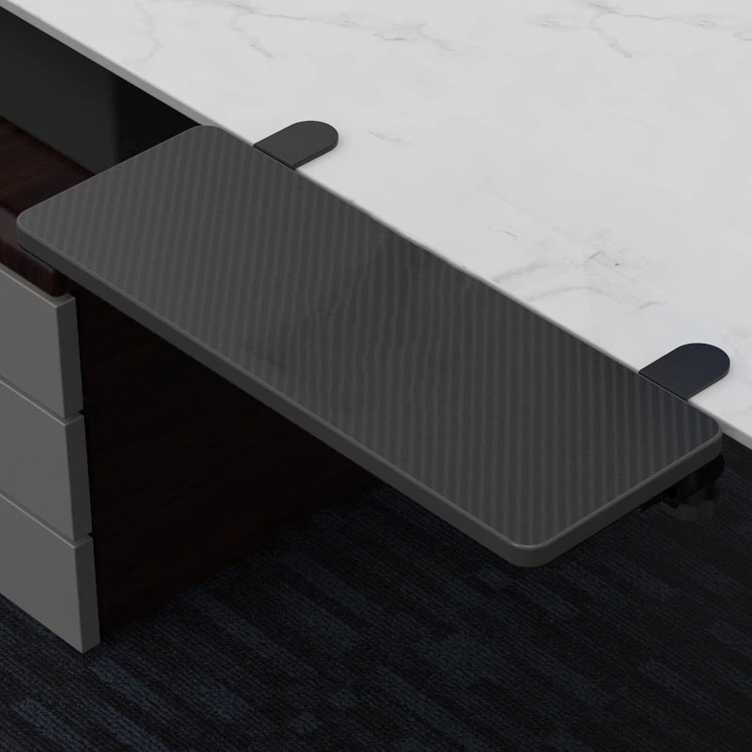 Ergonomics Desk Extender Tray Under Desk Keyboard Shelf Clamp On