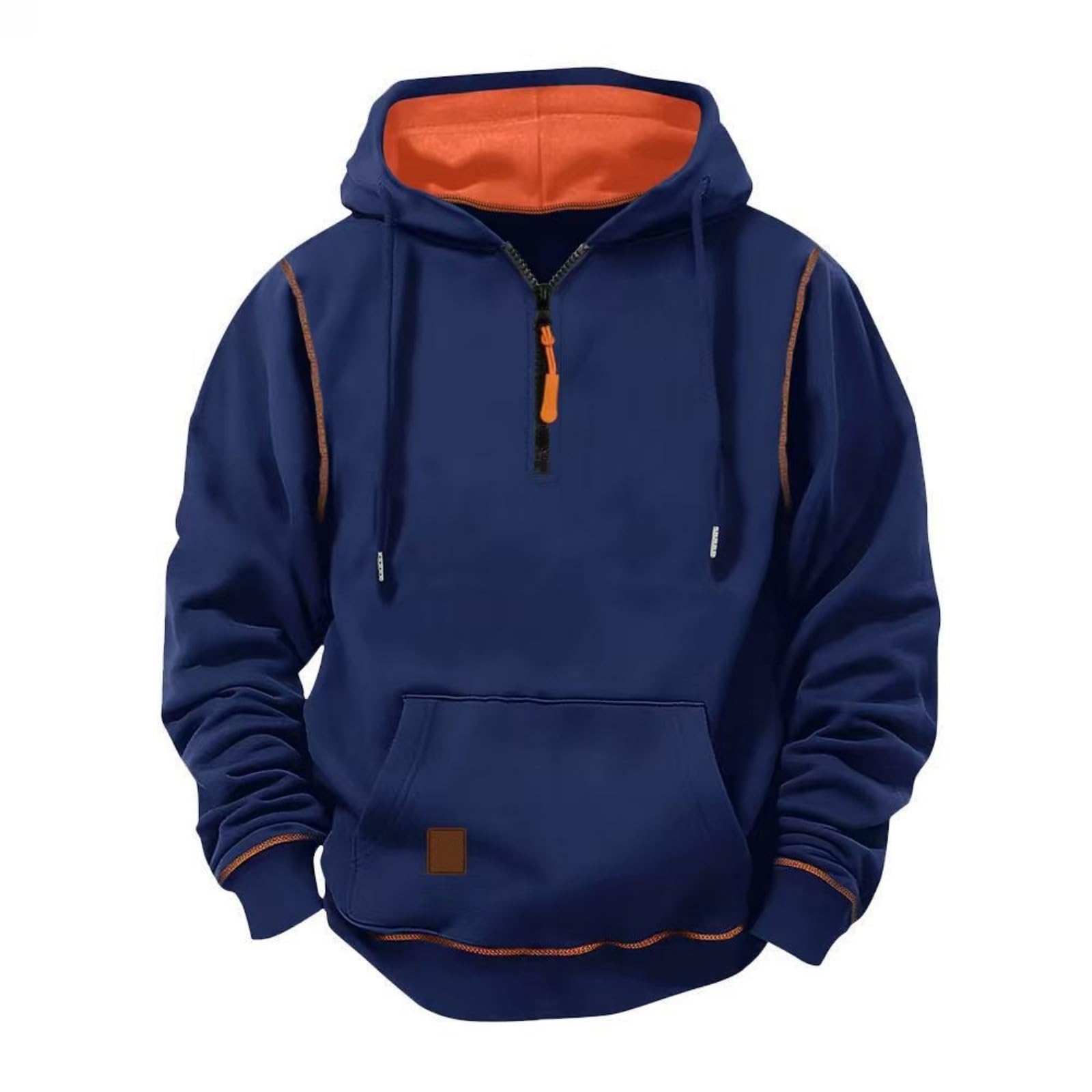 Sudadera con capucha corte holgado para hombre que busca comodidad con bolsillos 6