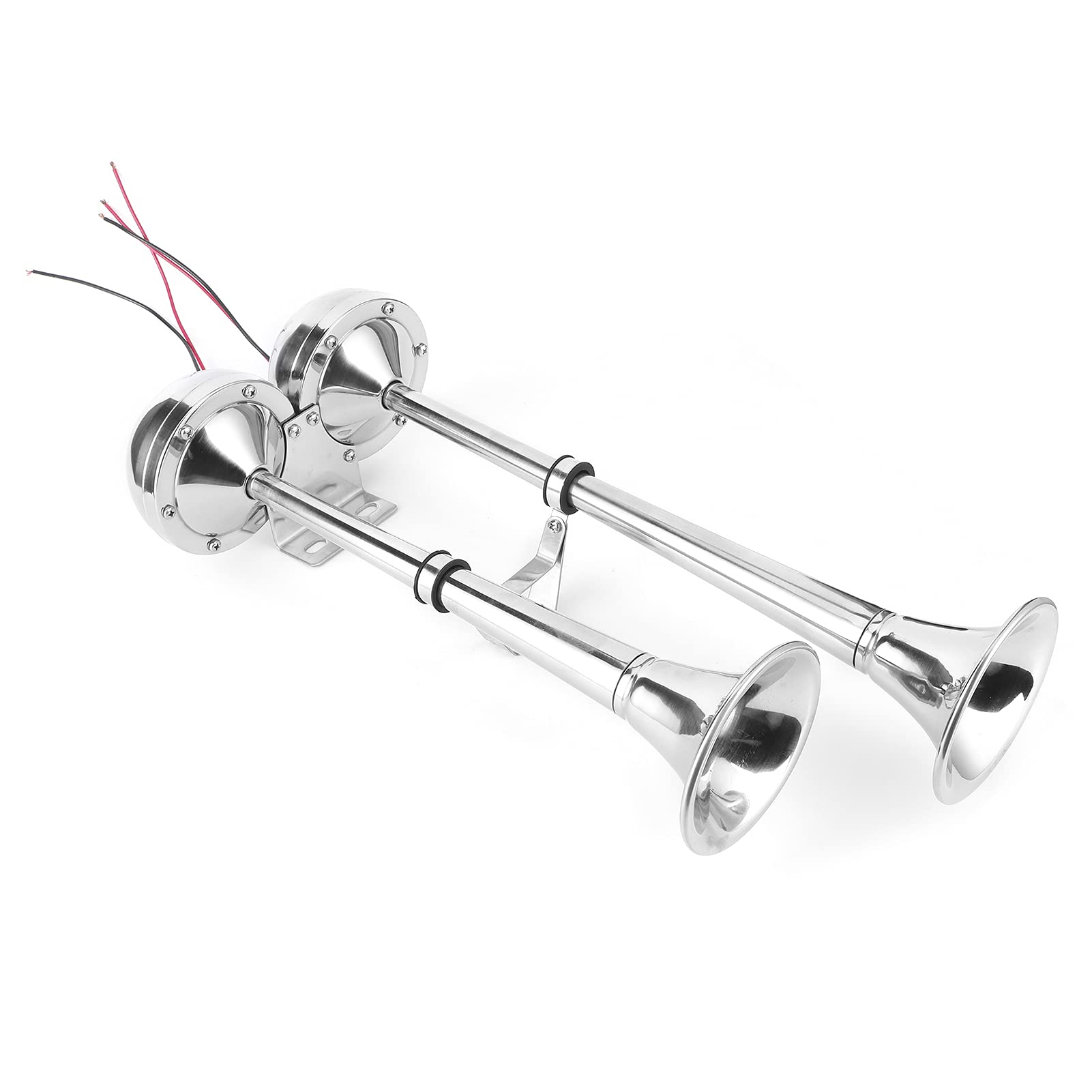 Bocina de Aire de Trompeta Doble, 12V, 125dB, Resistente Al Agua,
