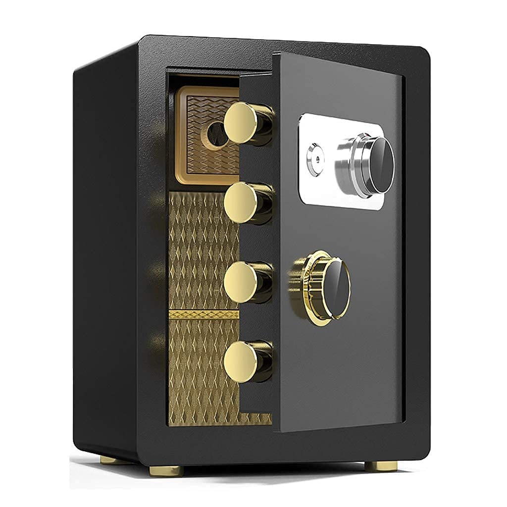 Caja Fuerte de Seguridad Digital, Cajas Fuertes de Acero para Oficina, ignífugas, Impermeables y antirrobo, archivador de Efectivo financiero para Hotel, Familia (B